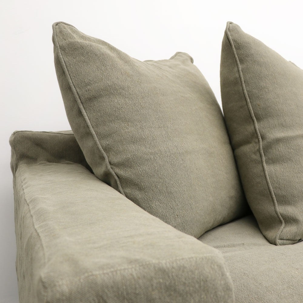 KEELY SLIPCOVER ARMCHAIR | KHAKI