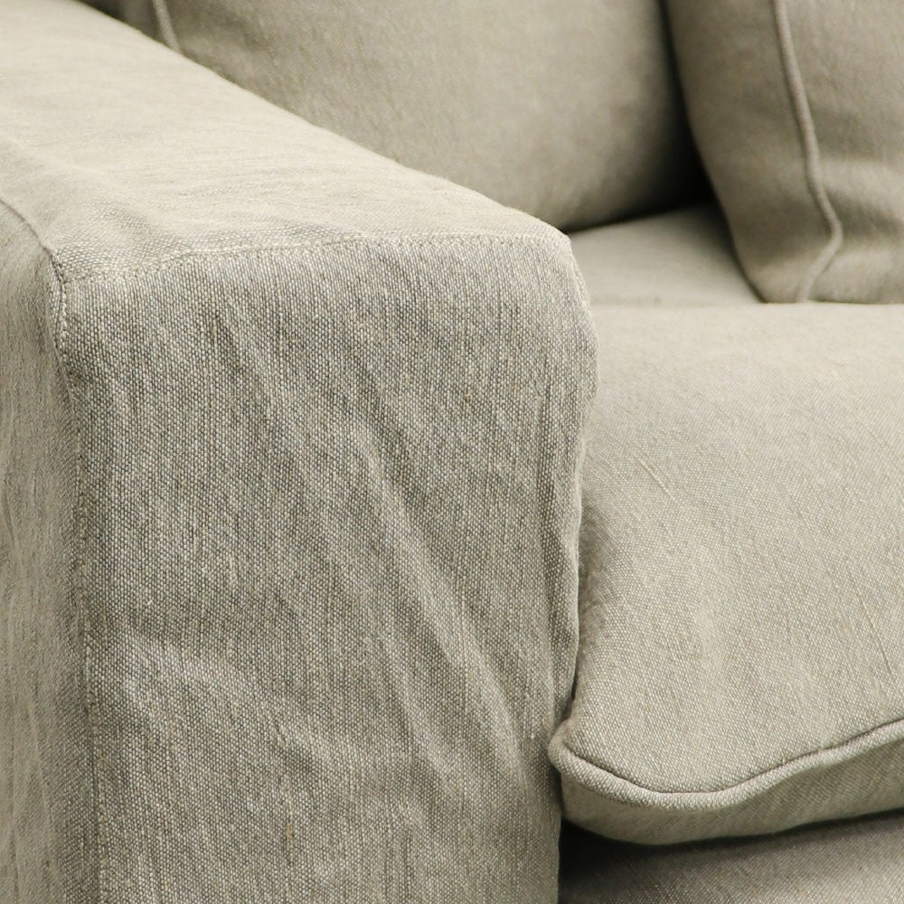 KEELY SLIPCOVER ARMCHAIR | KHAKI