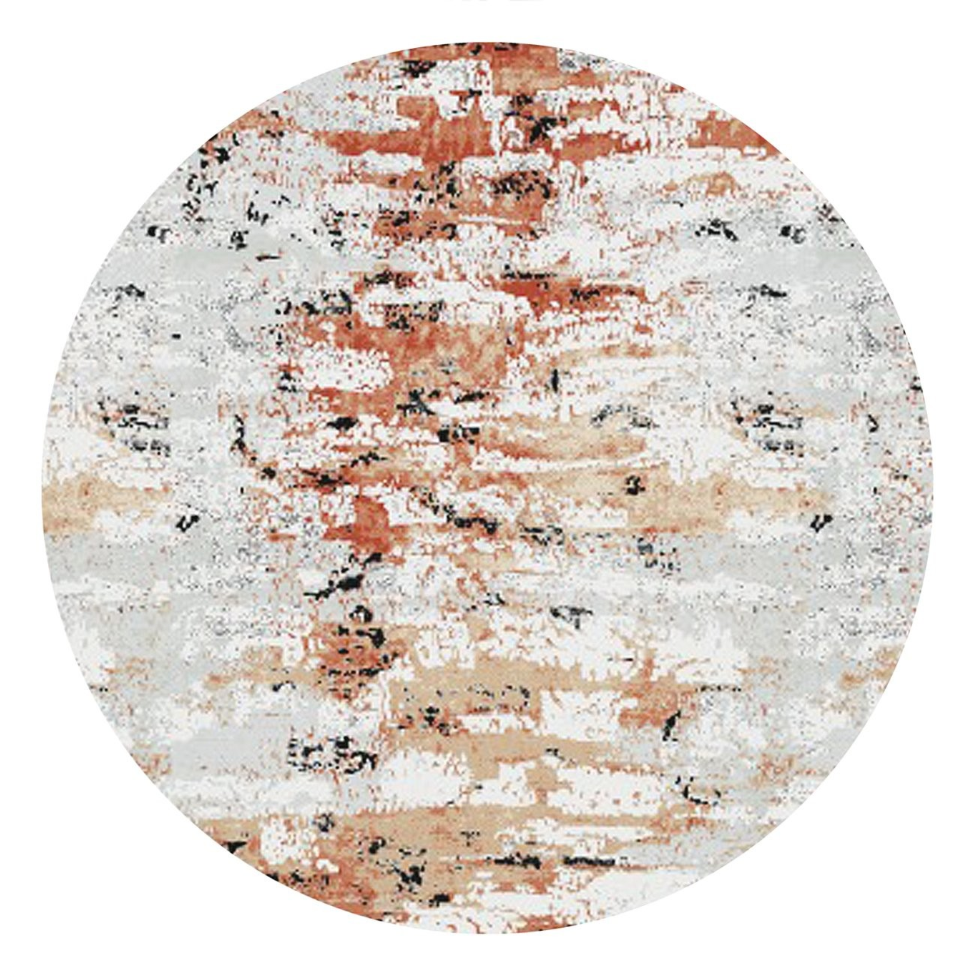 Adonis 250 Round Floor Rug | Palazzo Rust
