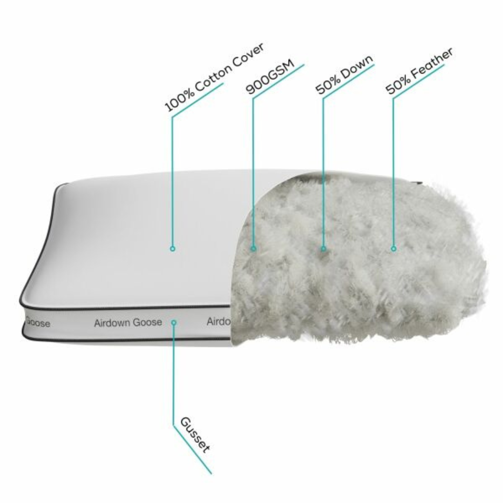 AIRDOWN GOOSE PILLOW