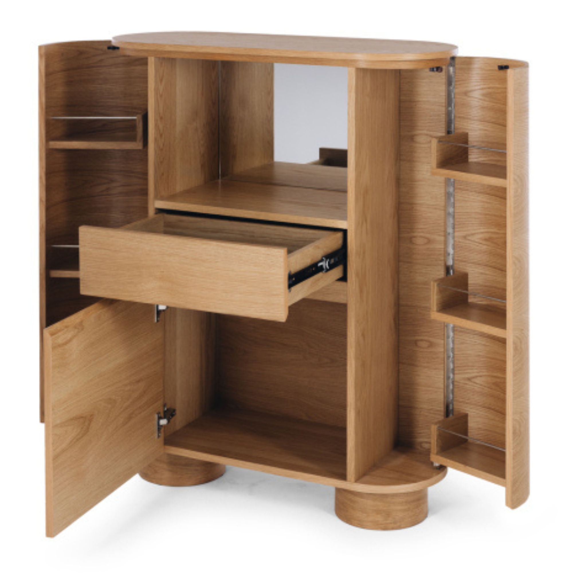 AKITA OAK BAR CABINET | OAK TOP