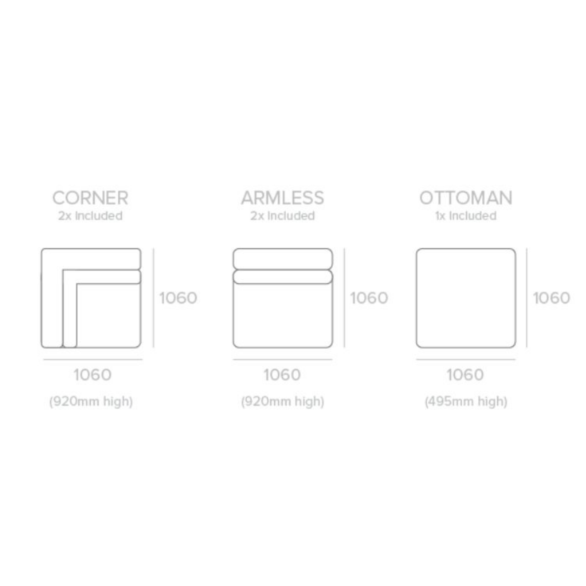 ALYSSA MODULAR LOUNGE SUITE | COTTON