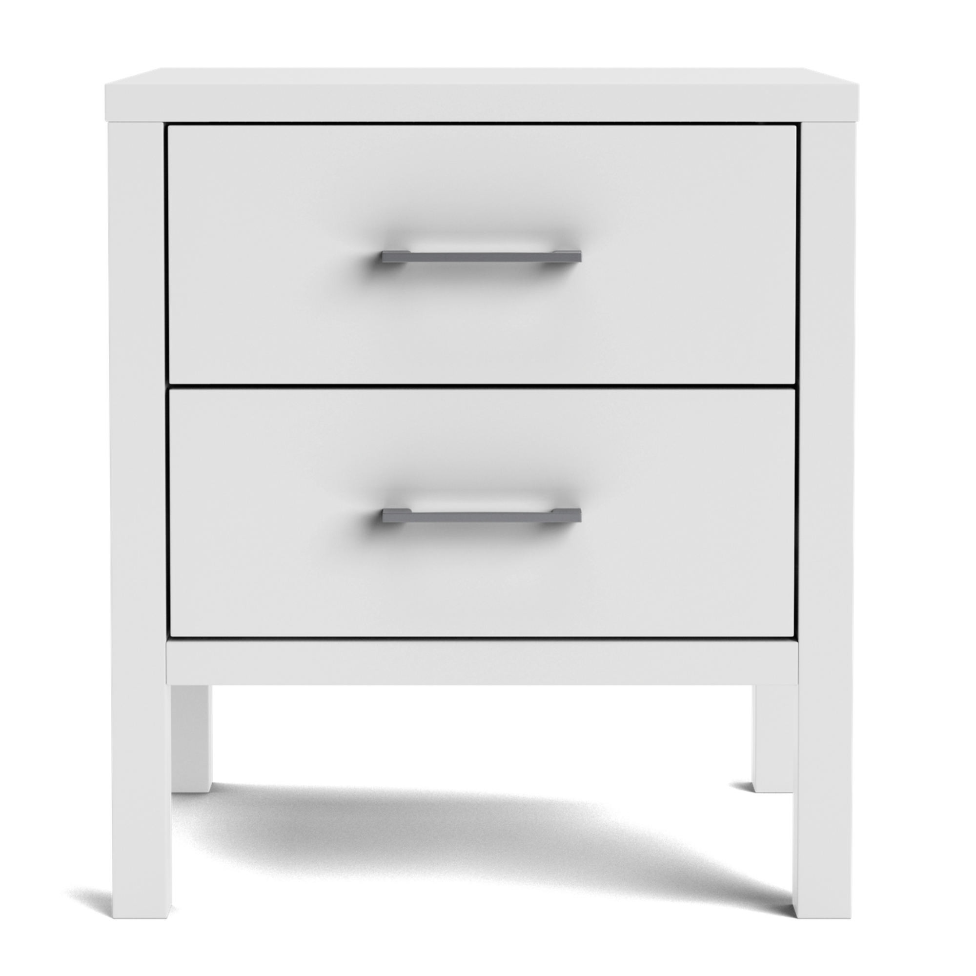 Andes Ash 2 Drawer Bedside Cabinet | NZ Made