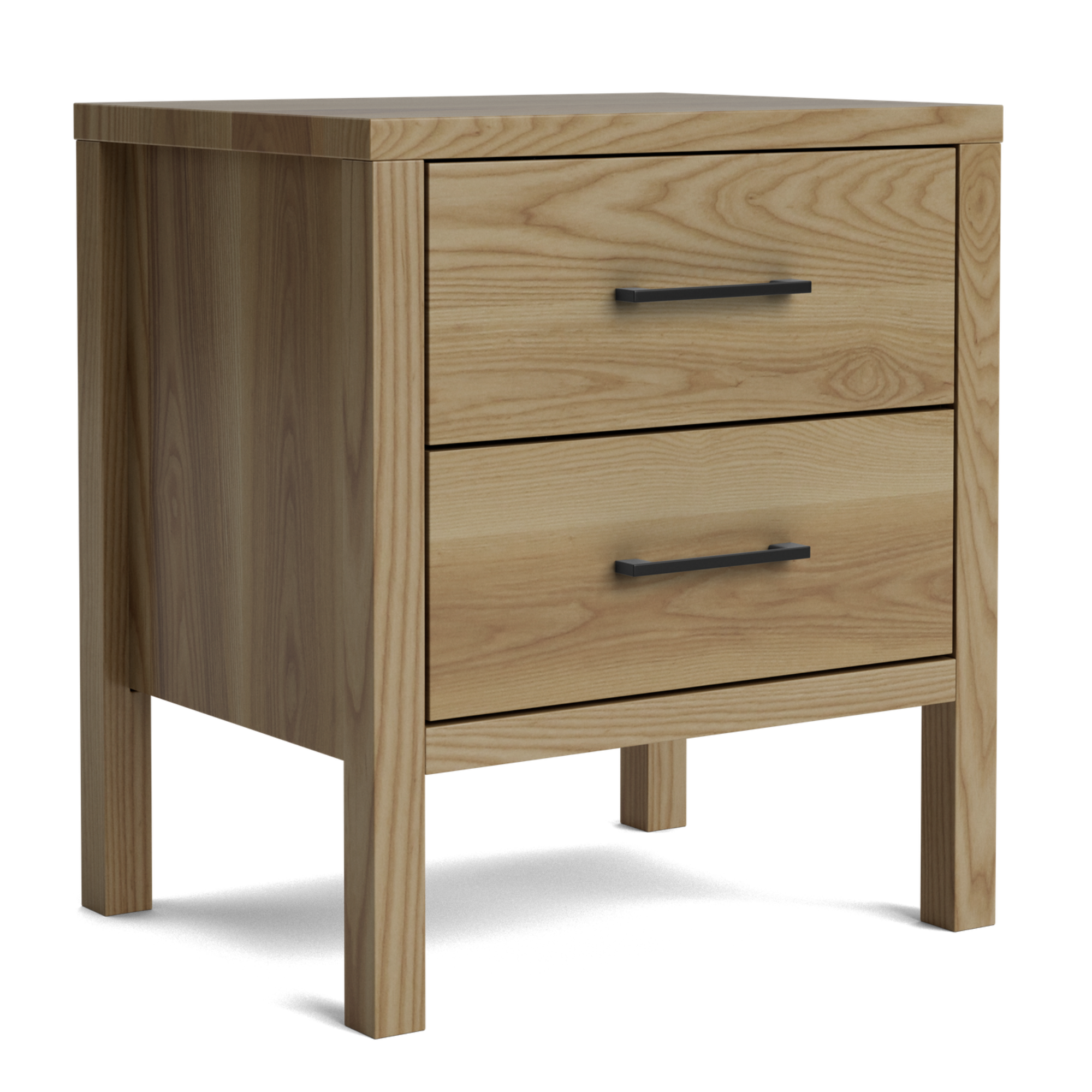 Andes Pine 2 Drawer Bedside Cabinet | NZ Made
