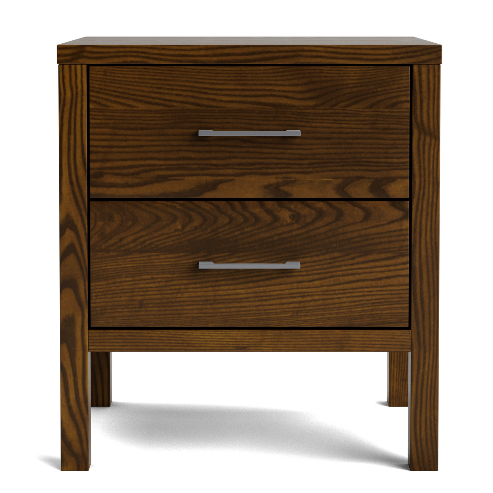 Andes Ash 2 Drawer Bedside Cabinet | NZ Made