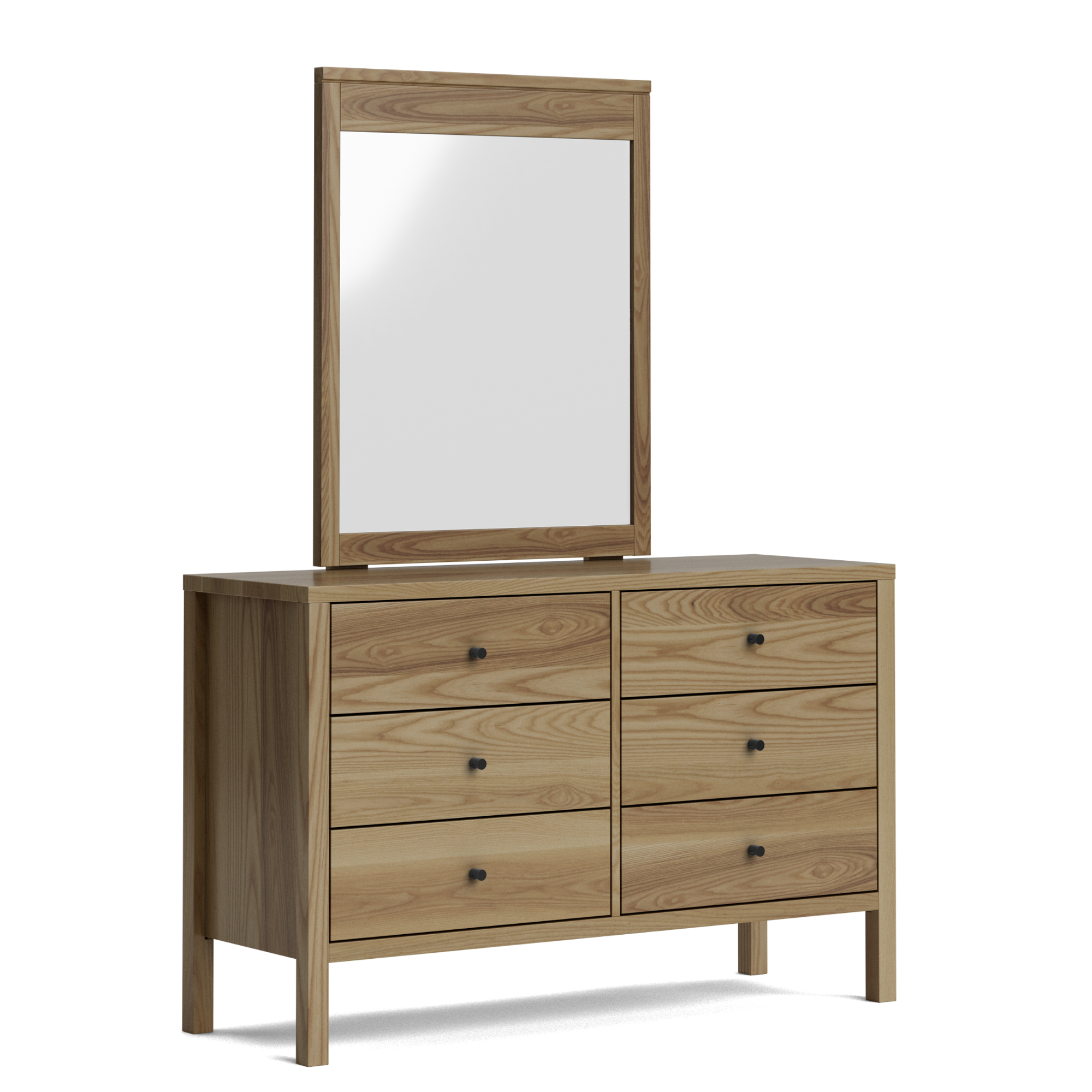 Andes Ash 6 Drawer Dresser | NZ Made