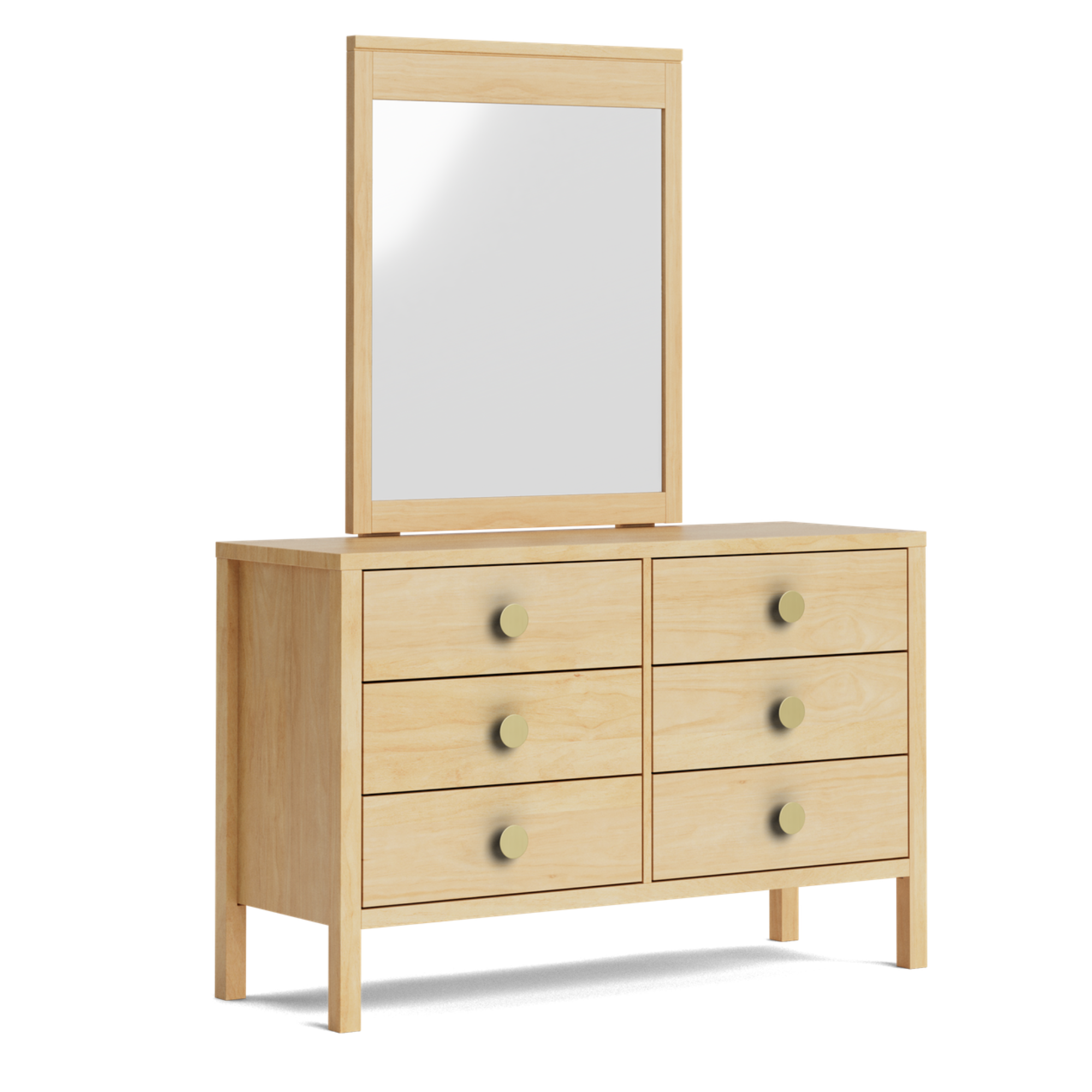 ANDES 6 DRAWER DUCHESS/DRESSER | NZ PINE OR AMERICAN ASH | NZ MADE