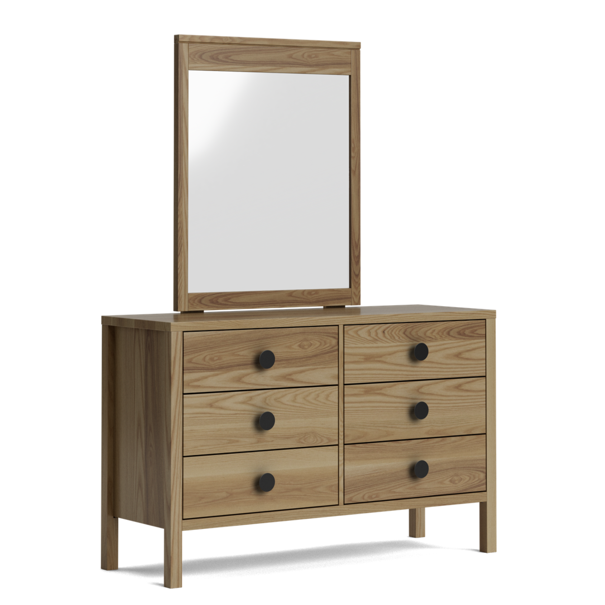 Andes Ash 6 Drawer Dresser | NZ Made