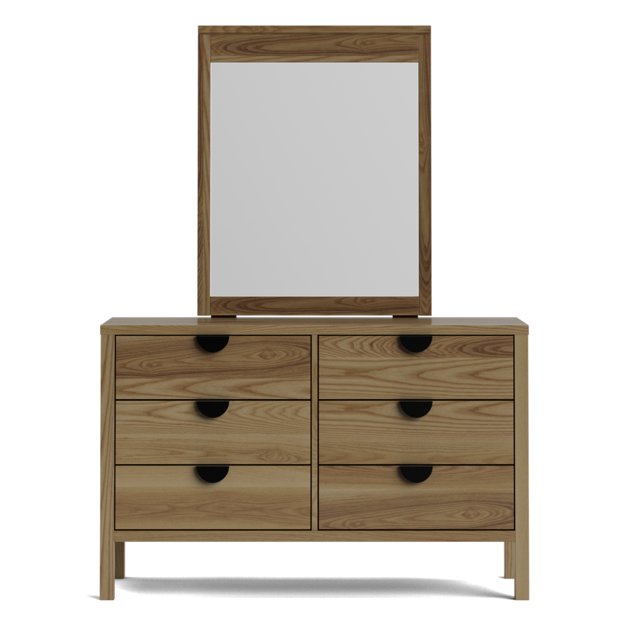 Andes Ash 6 Drawer Dresser | NZ Made