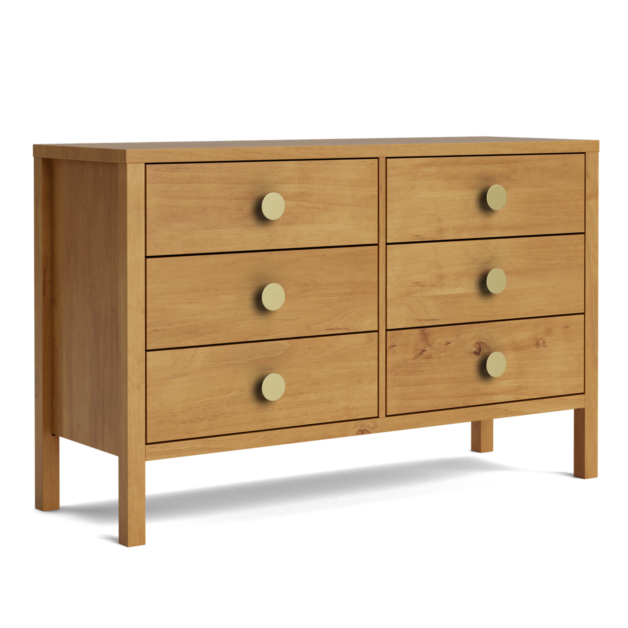 Andes Pine 6 Drawer Lowboy | NZ Made