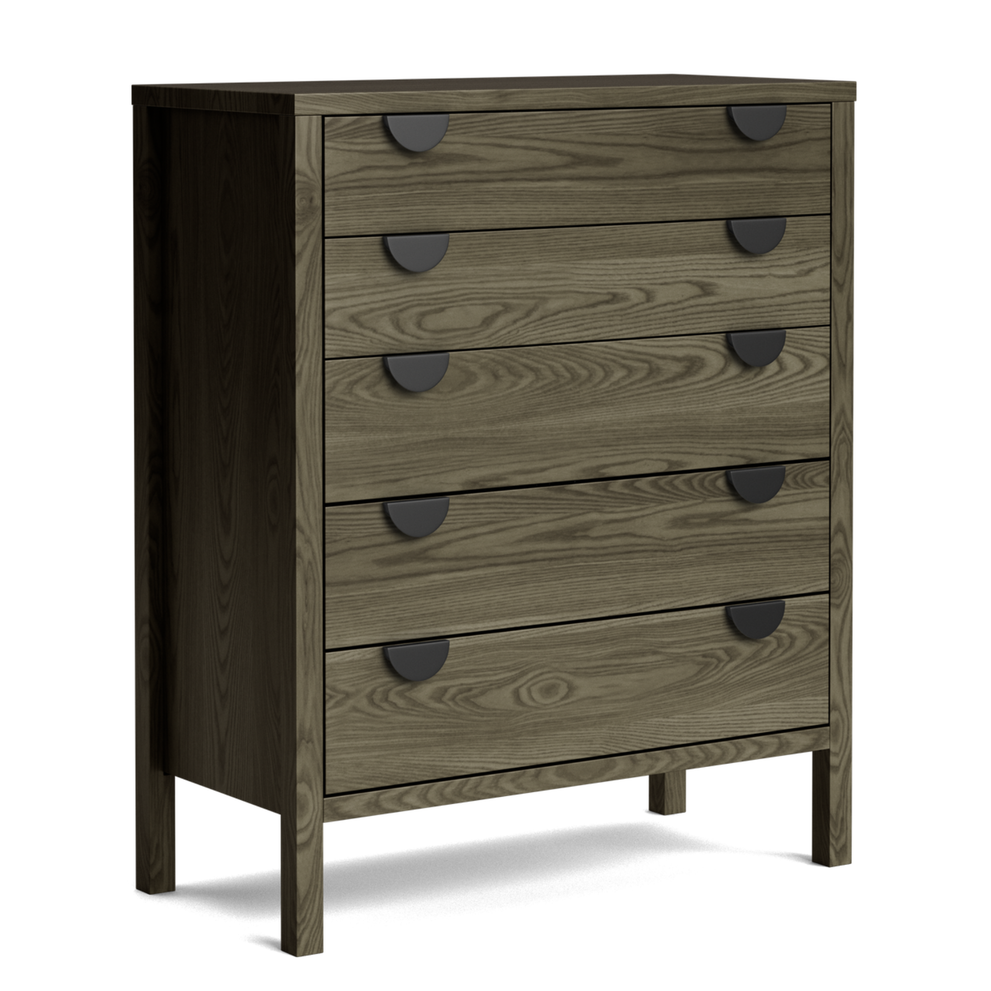 Andes Ash 5 Drawer Tallboy | NZ Made