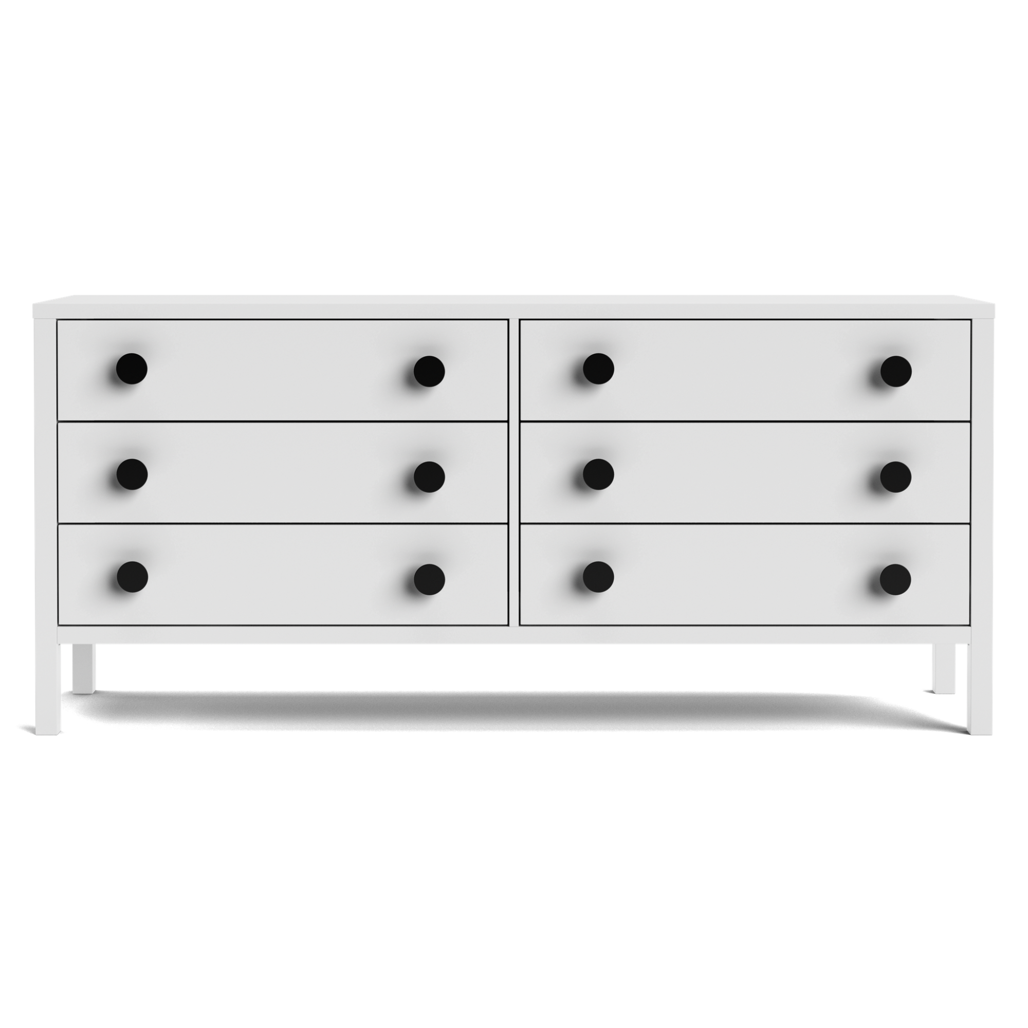 Andes Pine 6 Drawer Wide Lowboy | NZ Made