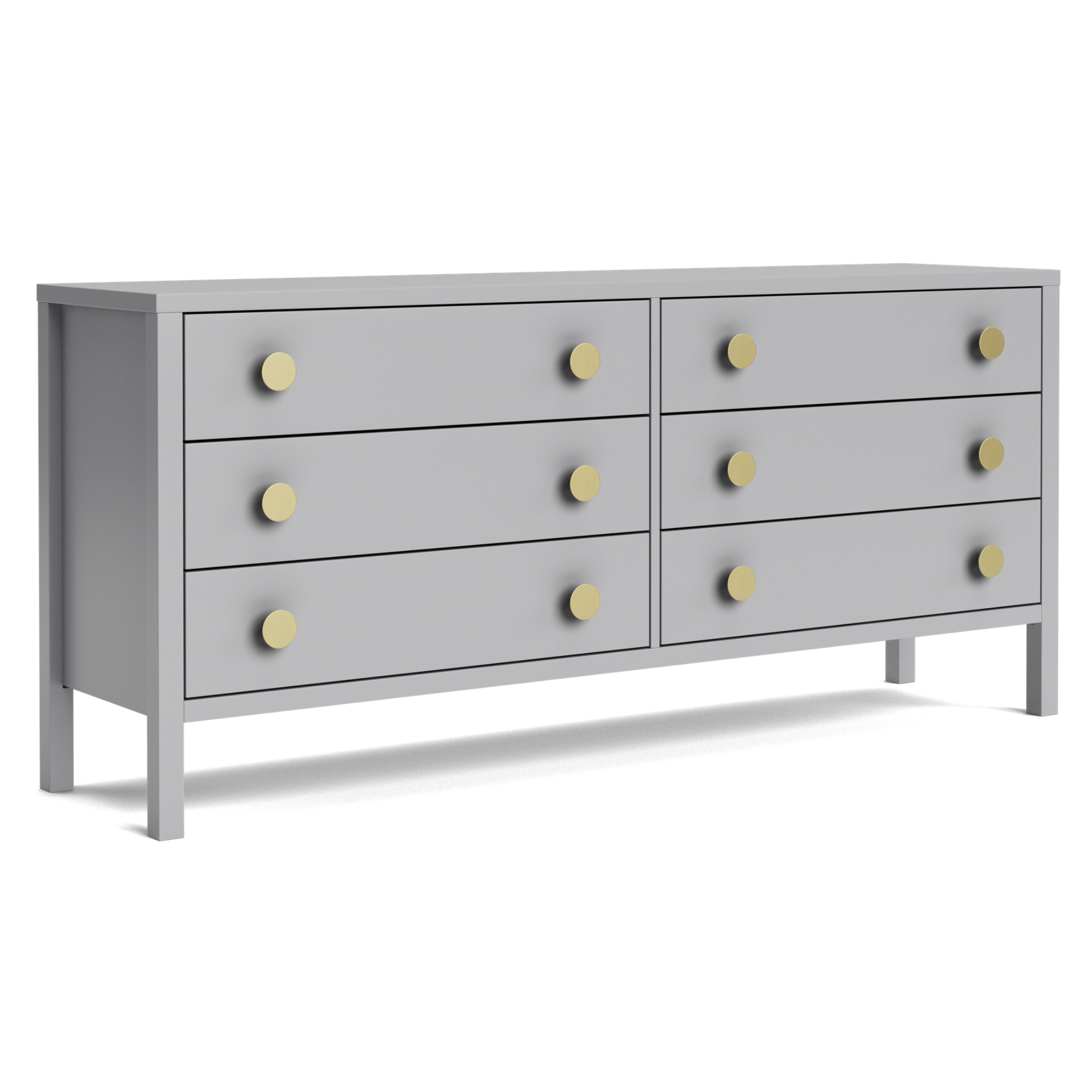 Andes Pine 6 Drawer Wide Lowboy | NZ Made