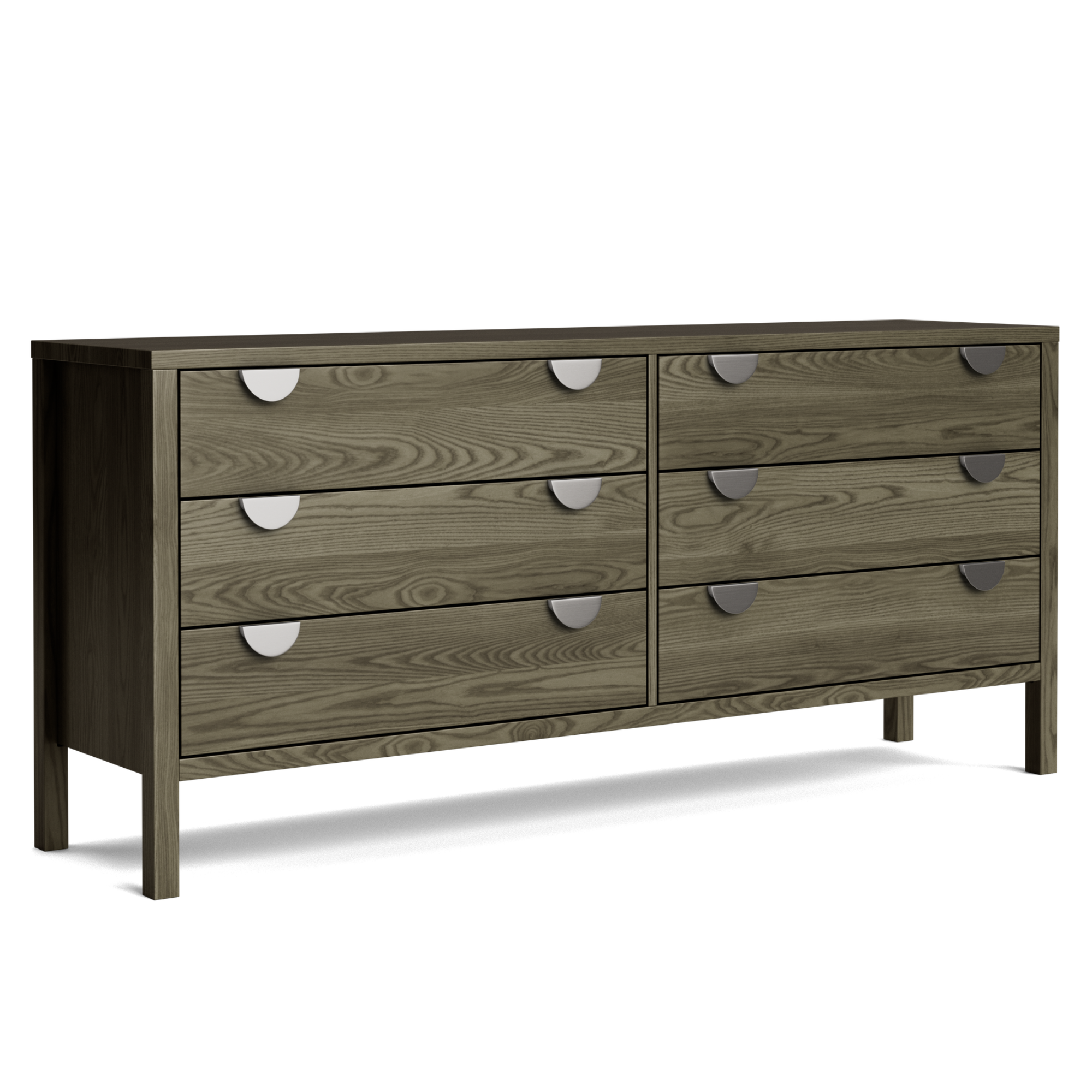 Andes Ash 6 Drawer Wide Lowboy | NZ Made