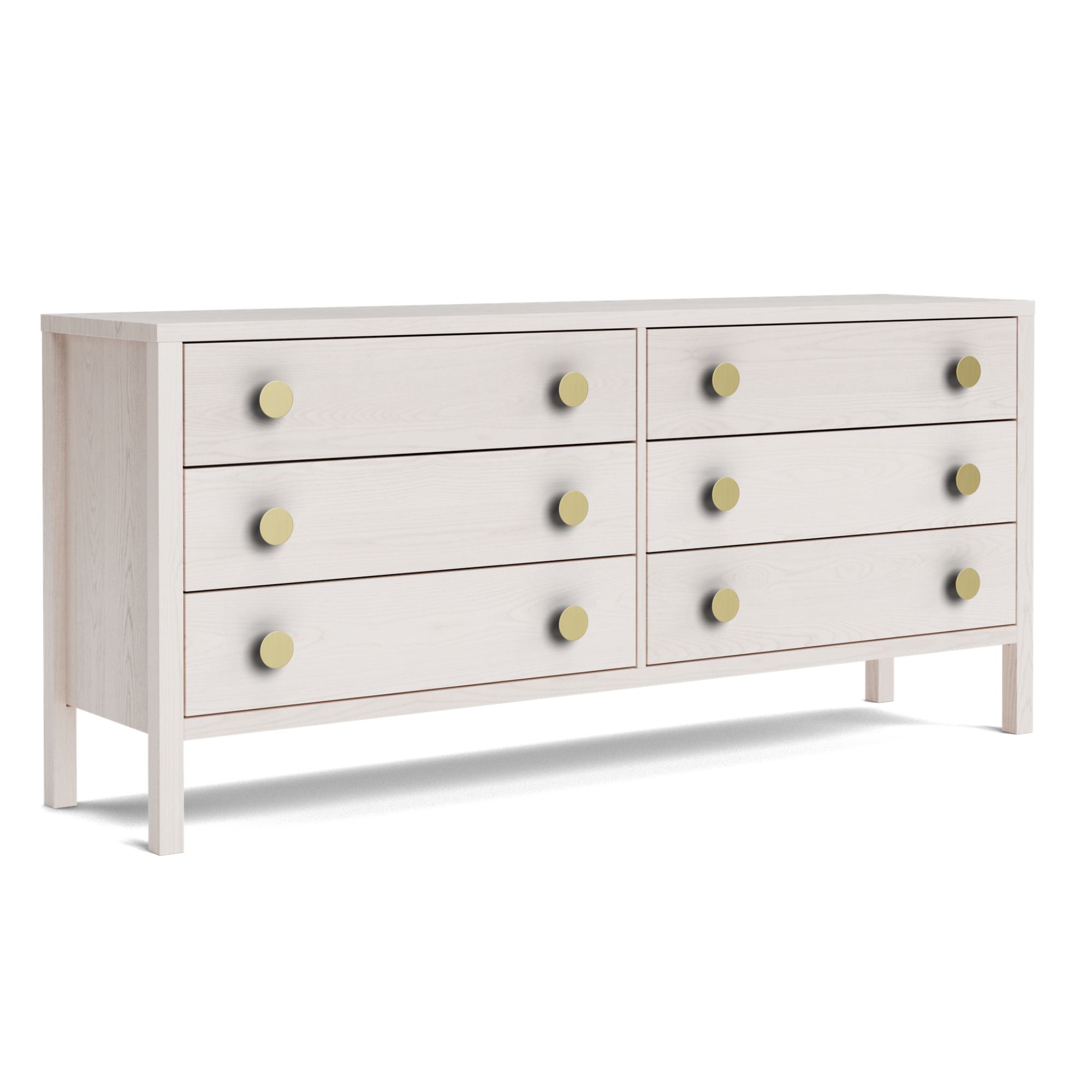 Andes Pine 6 Drawer Wide Lowboy | NZ Made