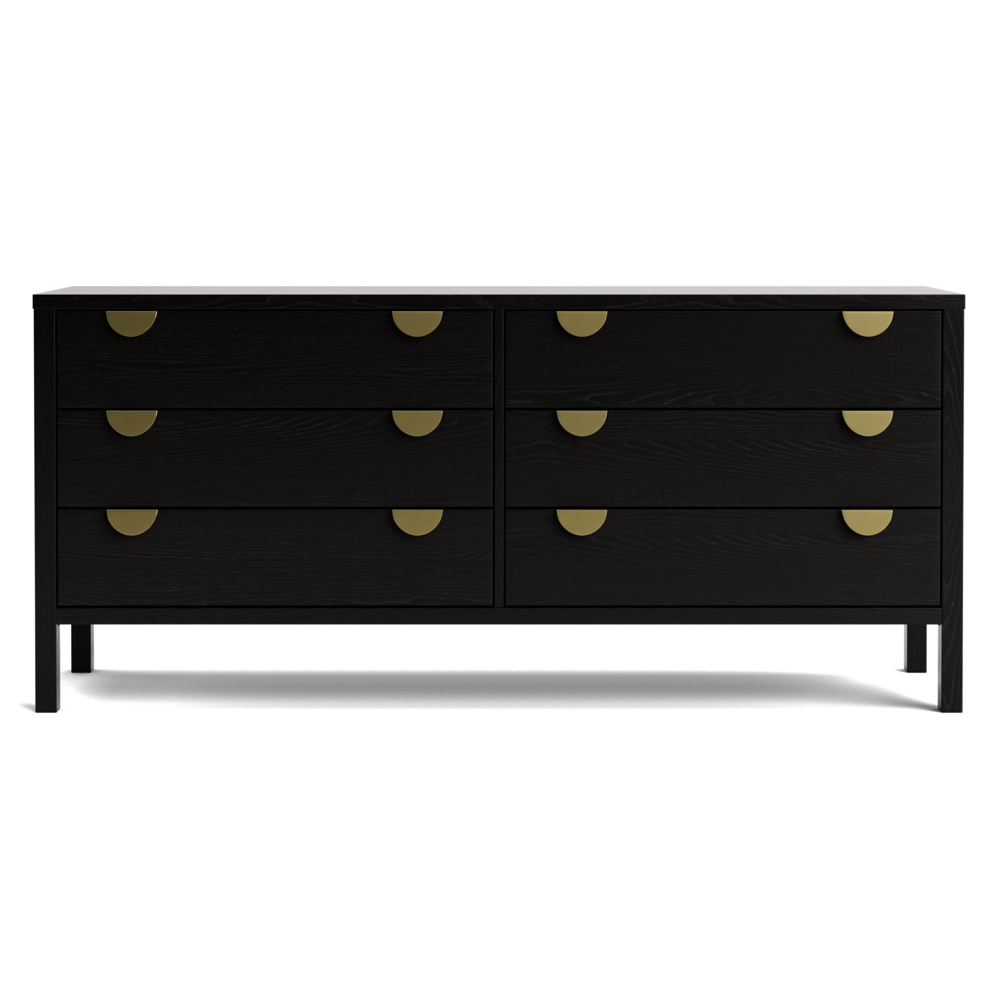 Andes Ash 6 Drawer Wide Lowboy | NZ Made