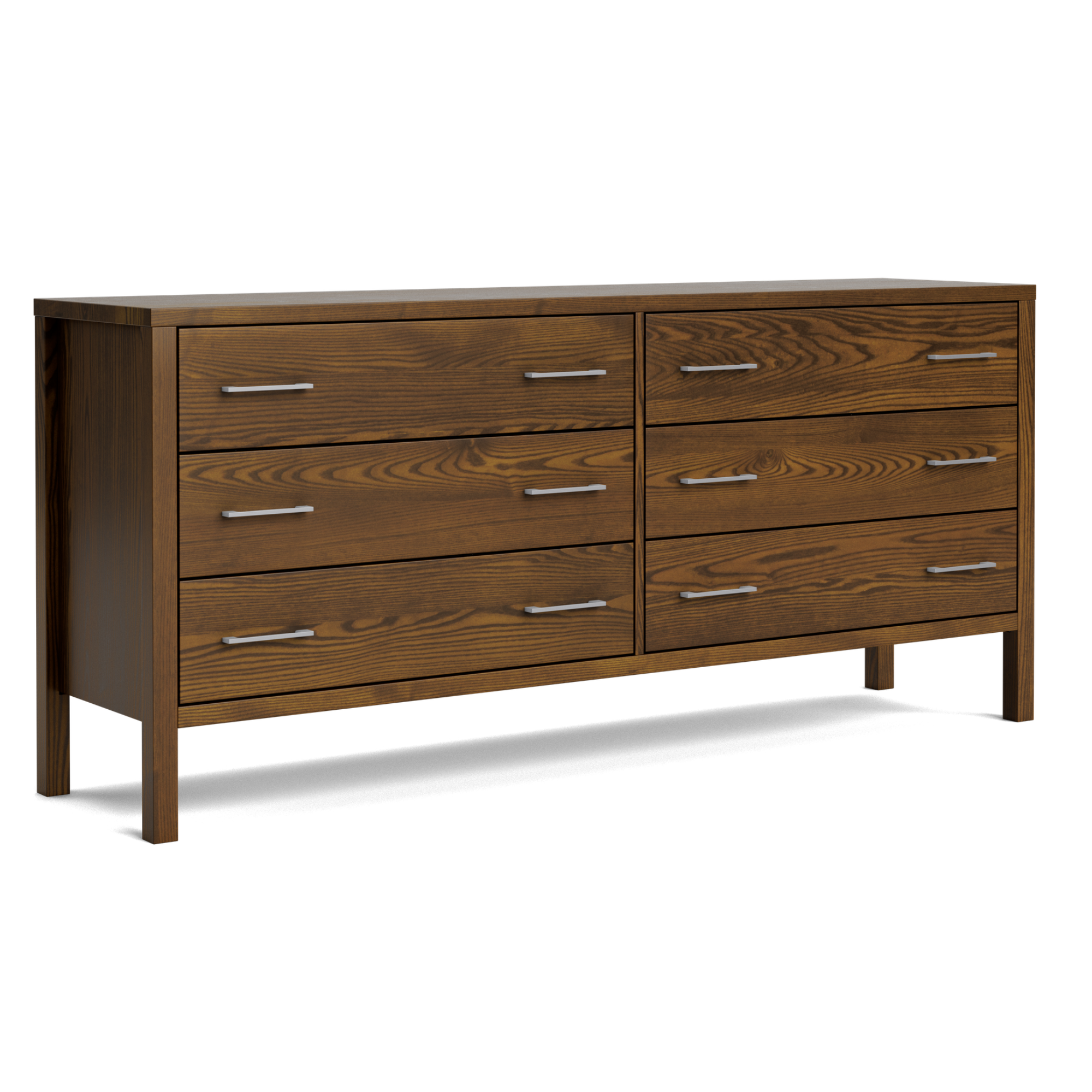 Andes Ash 6 Drawer Wide Lowboy | NZ Made