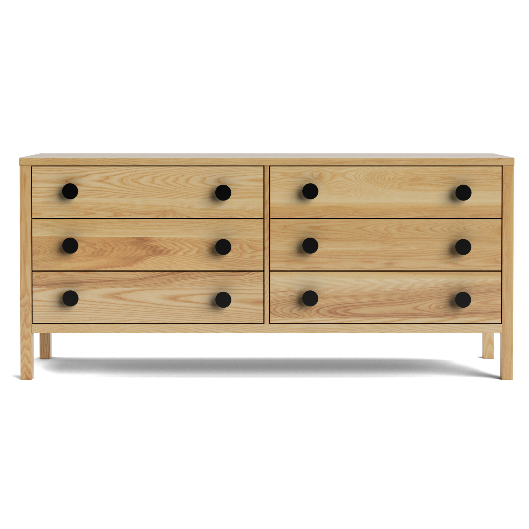ANDES 6 DRAWER WIDE LOWBOY | NZ PINE OR AMERICAN ASH | NZ MADE