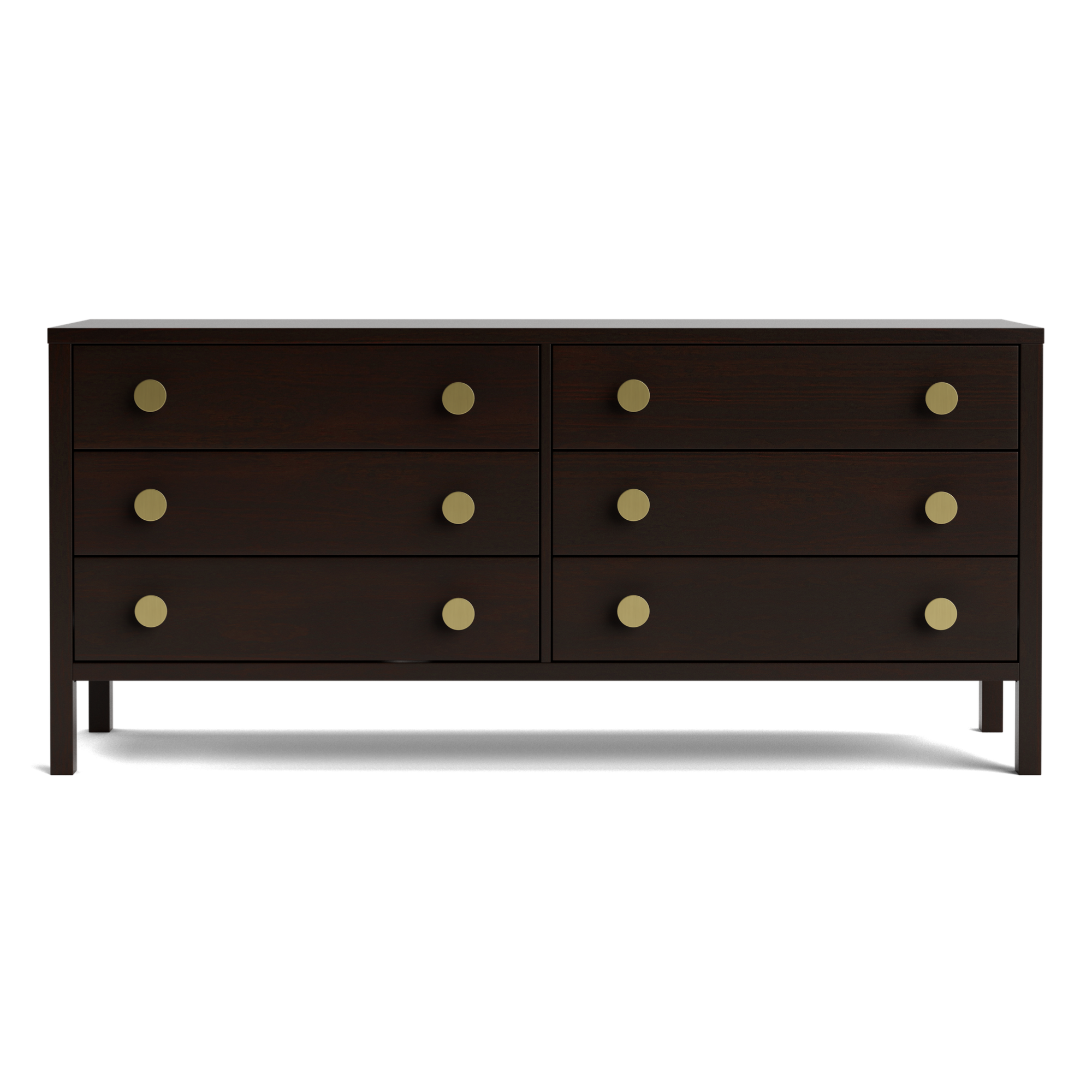 Andes Pine 6 Drawer Wide Lowboy | NZ Made