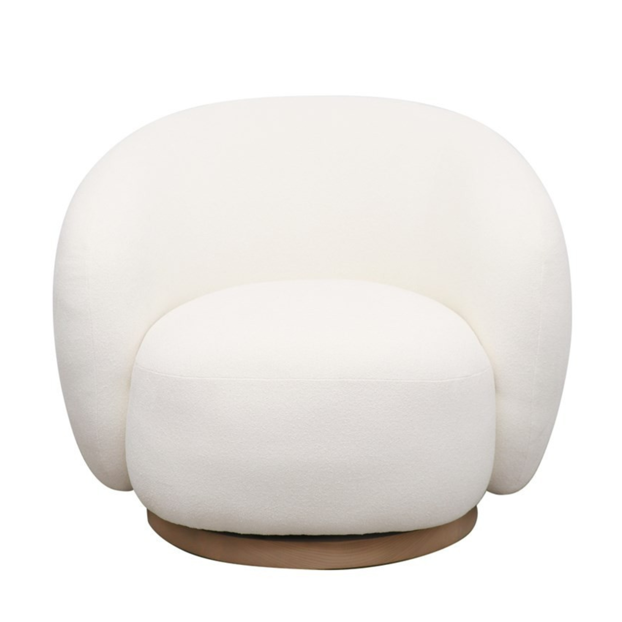 ARAN SWIVEL CHAIR | CREAM