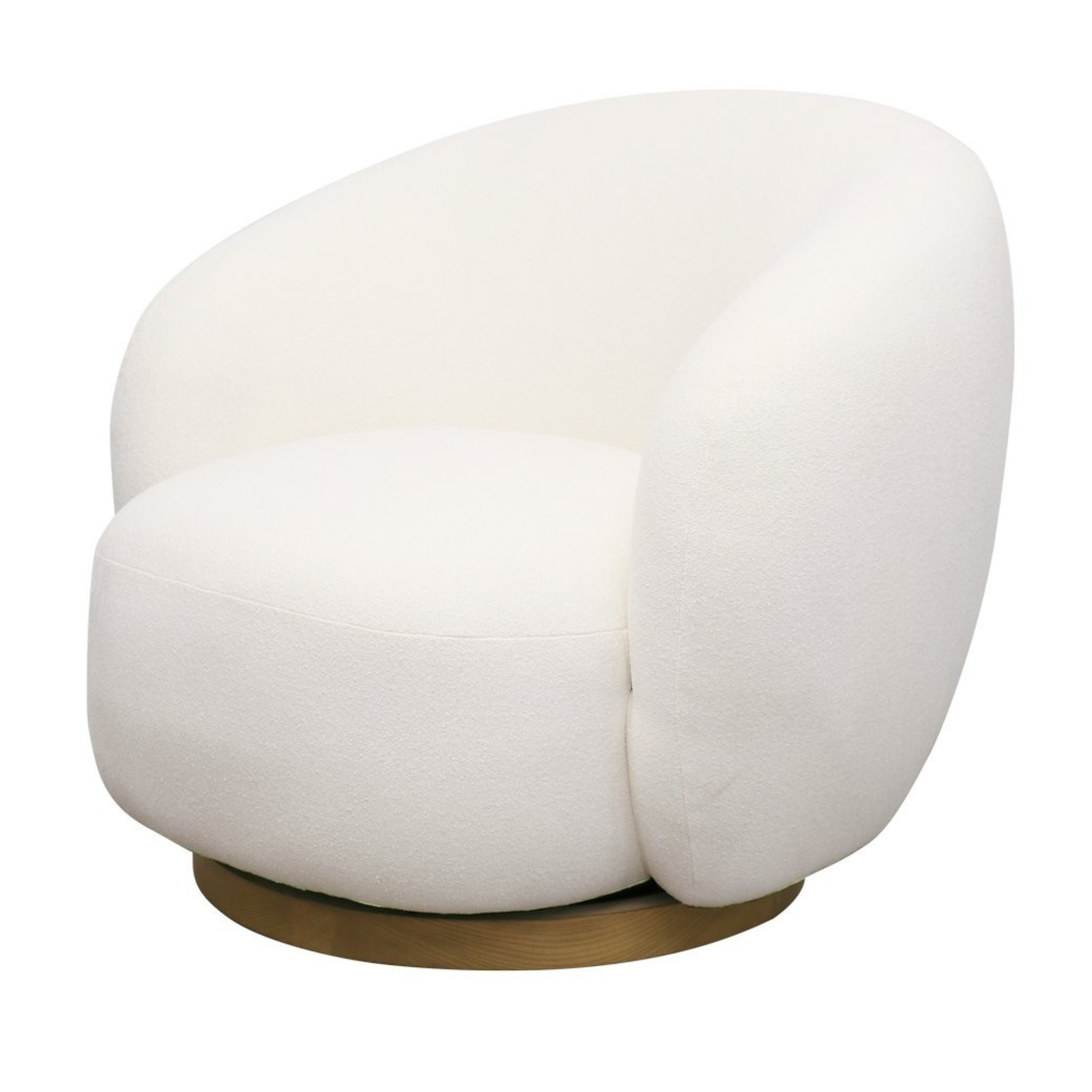 ARAN SWIVEL CHAIR | CREAM