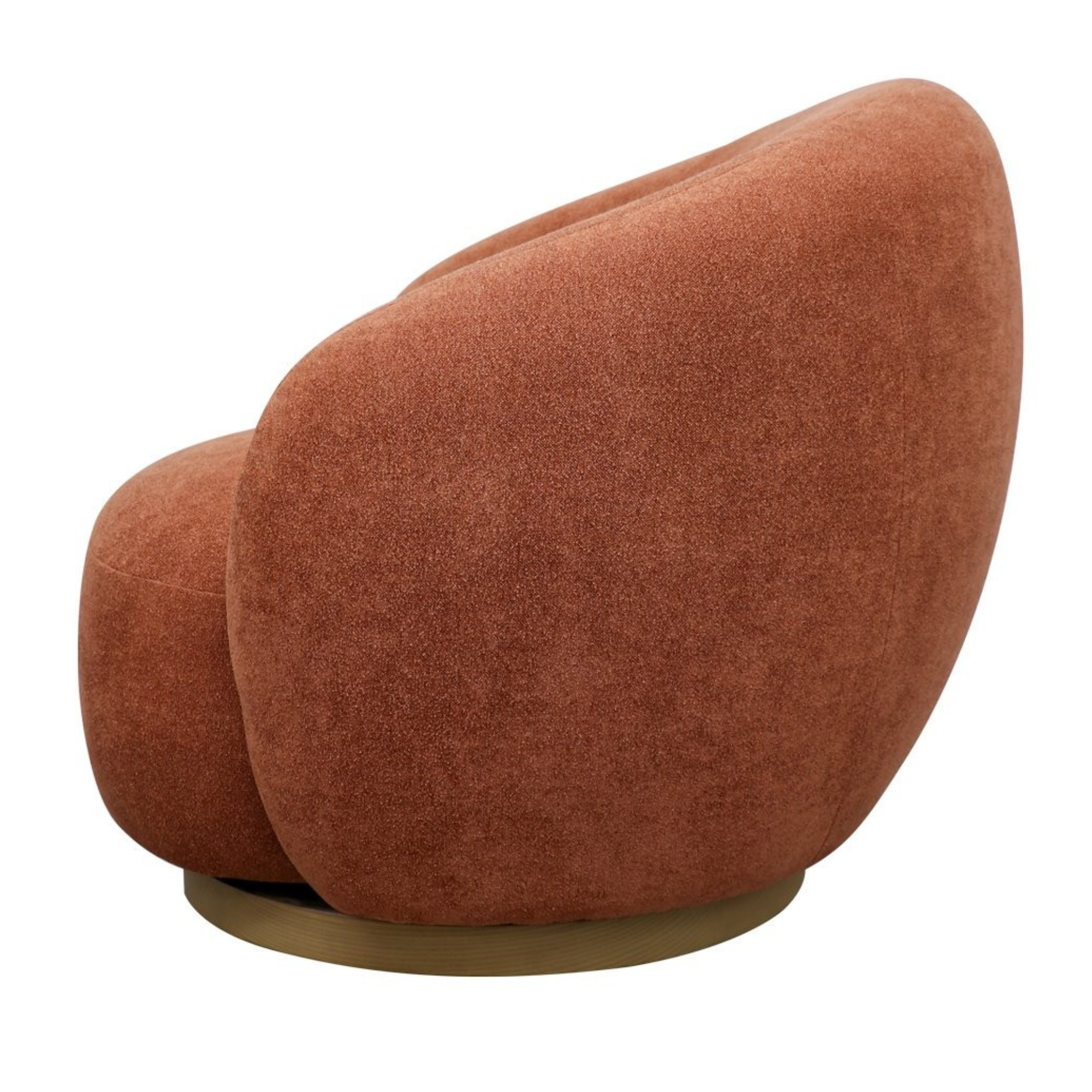ARAN SWIVEL CHAIR | RUST