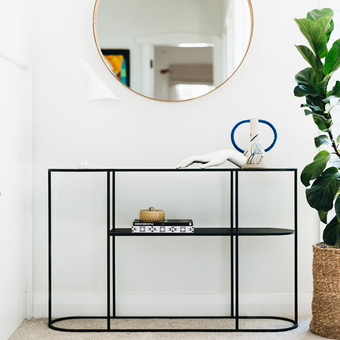DECO CONSOLE TABLE | BLACK