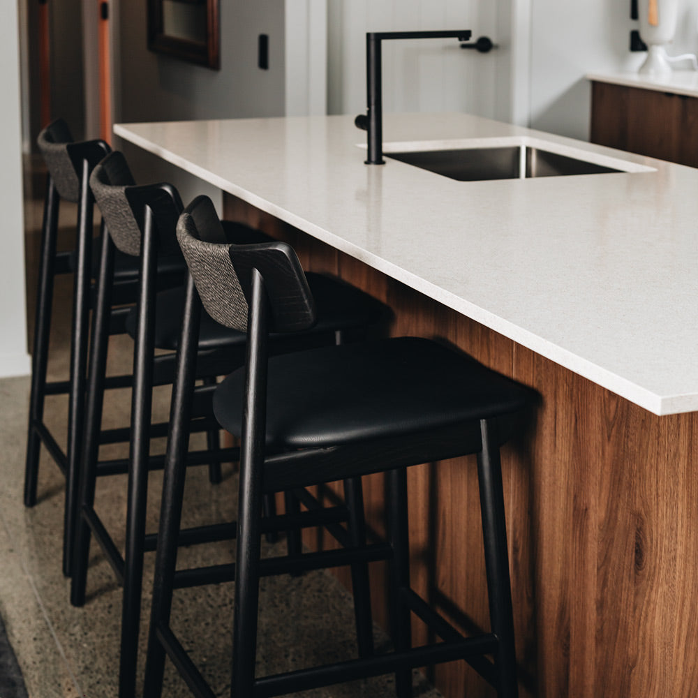 NILES BAR CHAIR | BLACK OAK