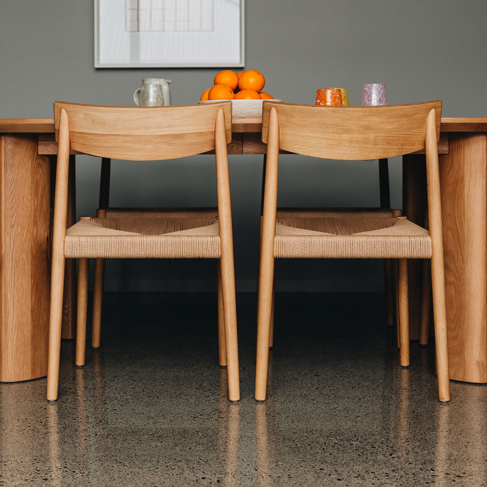 EVELYN DINING CHAIR | BLACK OR NATURAL OAK