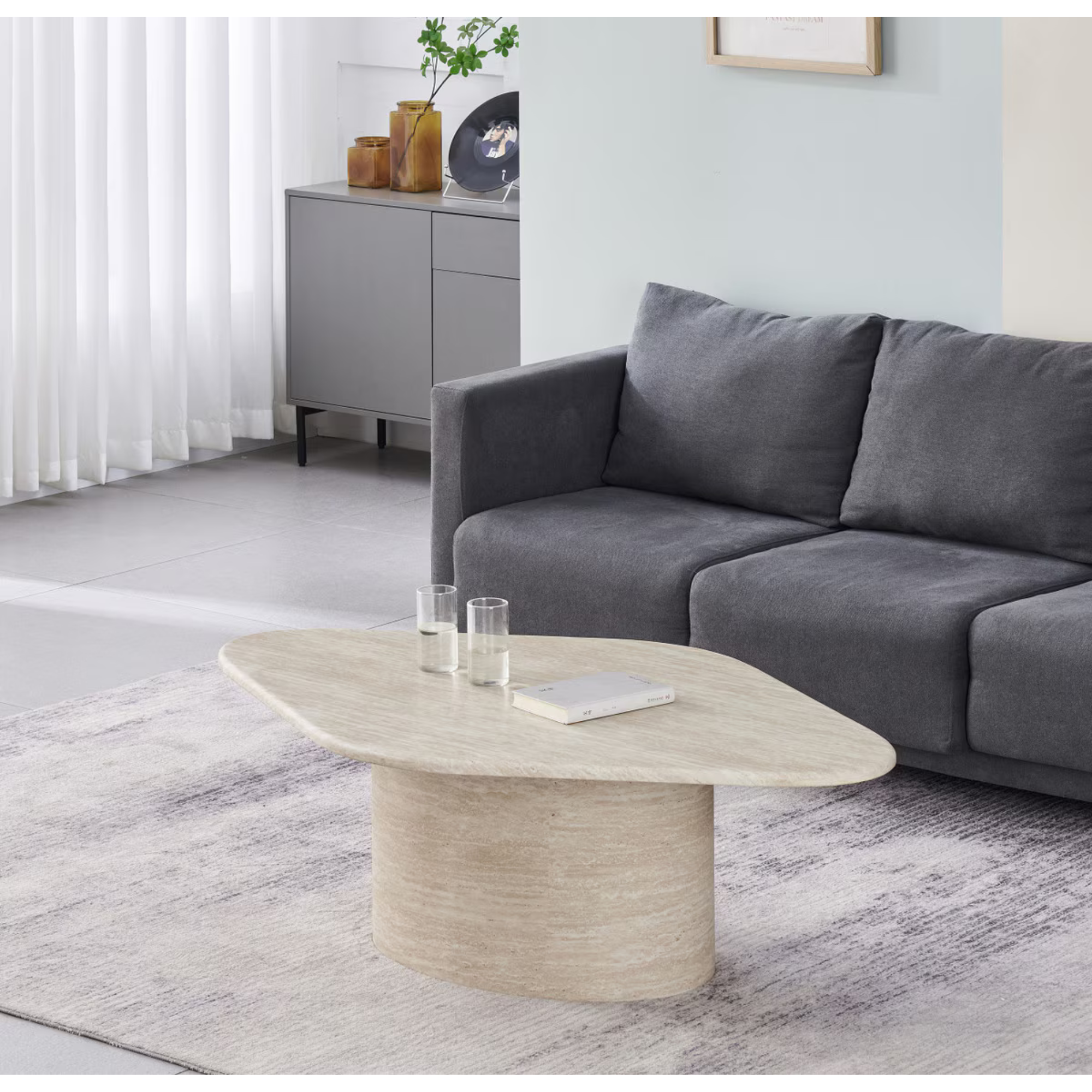 BORDEAUX TRAVERTINE COFFEE TABLE