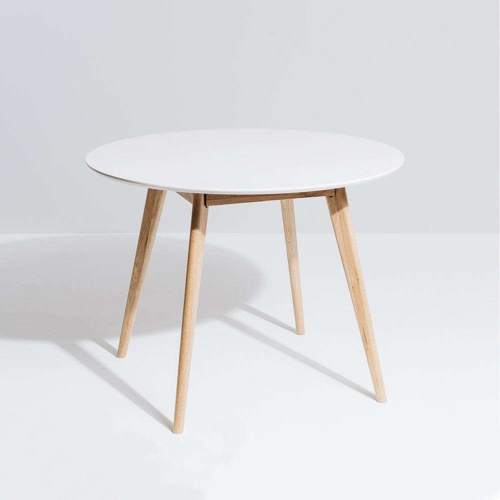 Radius 100 Round Dining Table | White Top