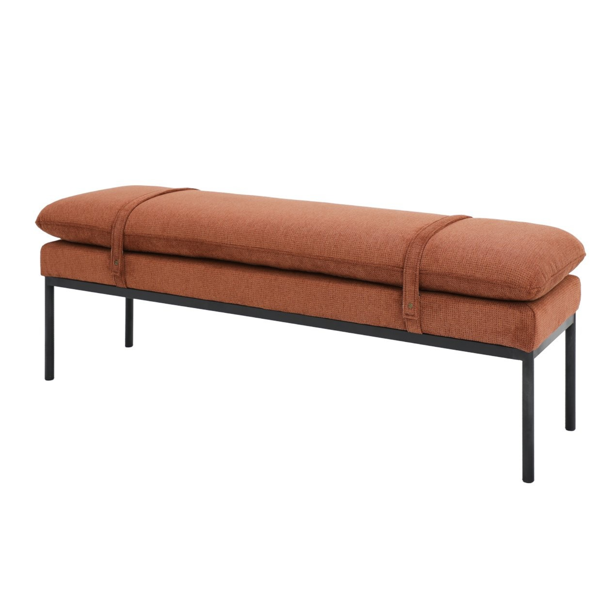Baxter Fabric Bench Seat | Nutmeg