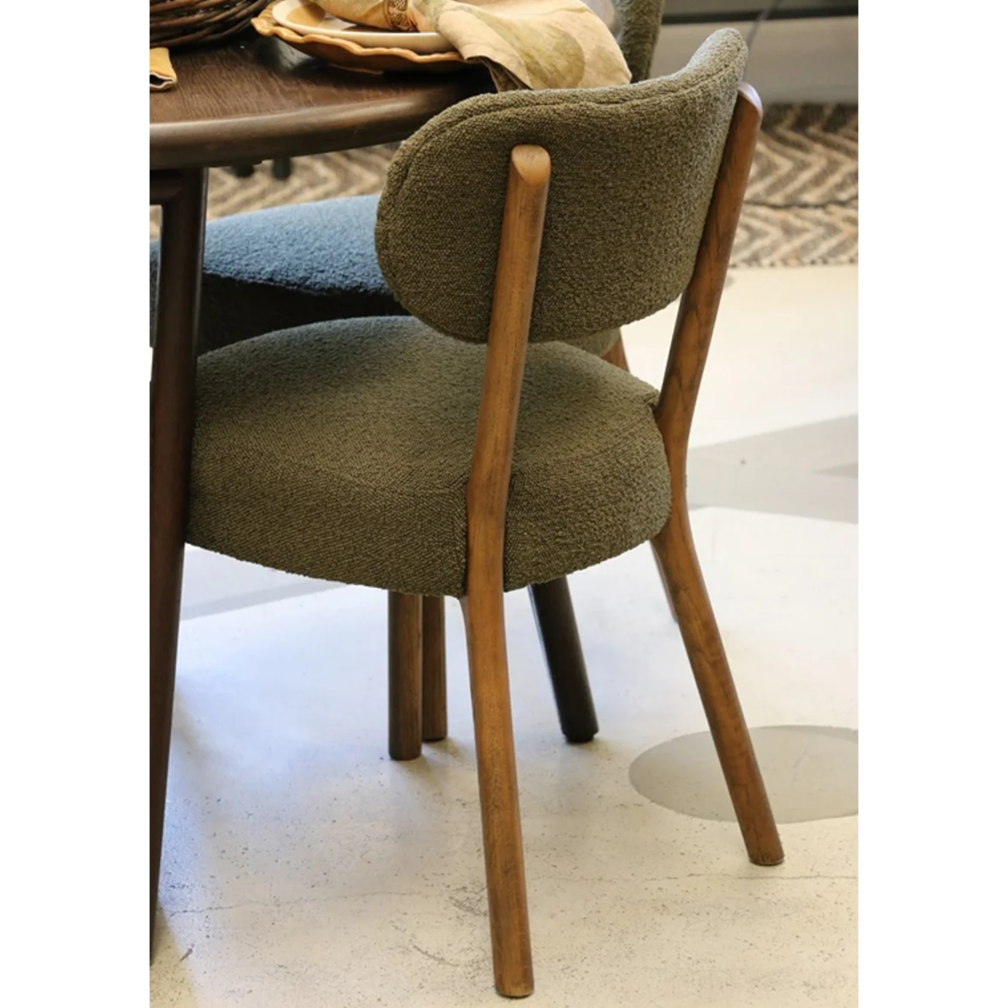 BERLIN DINING CHAIR | OLIVE GREEN