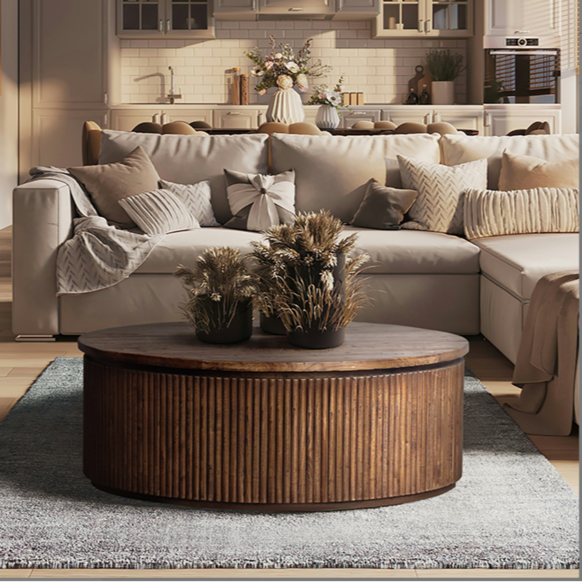 Bernard Round Coffee Table | Old Elm