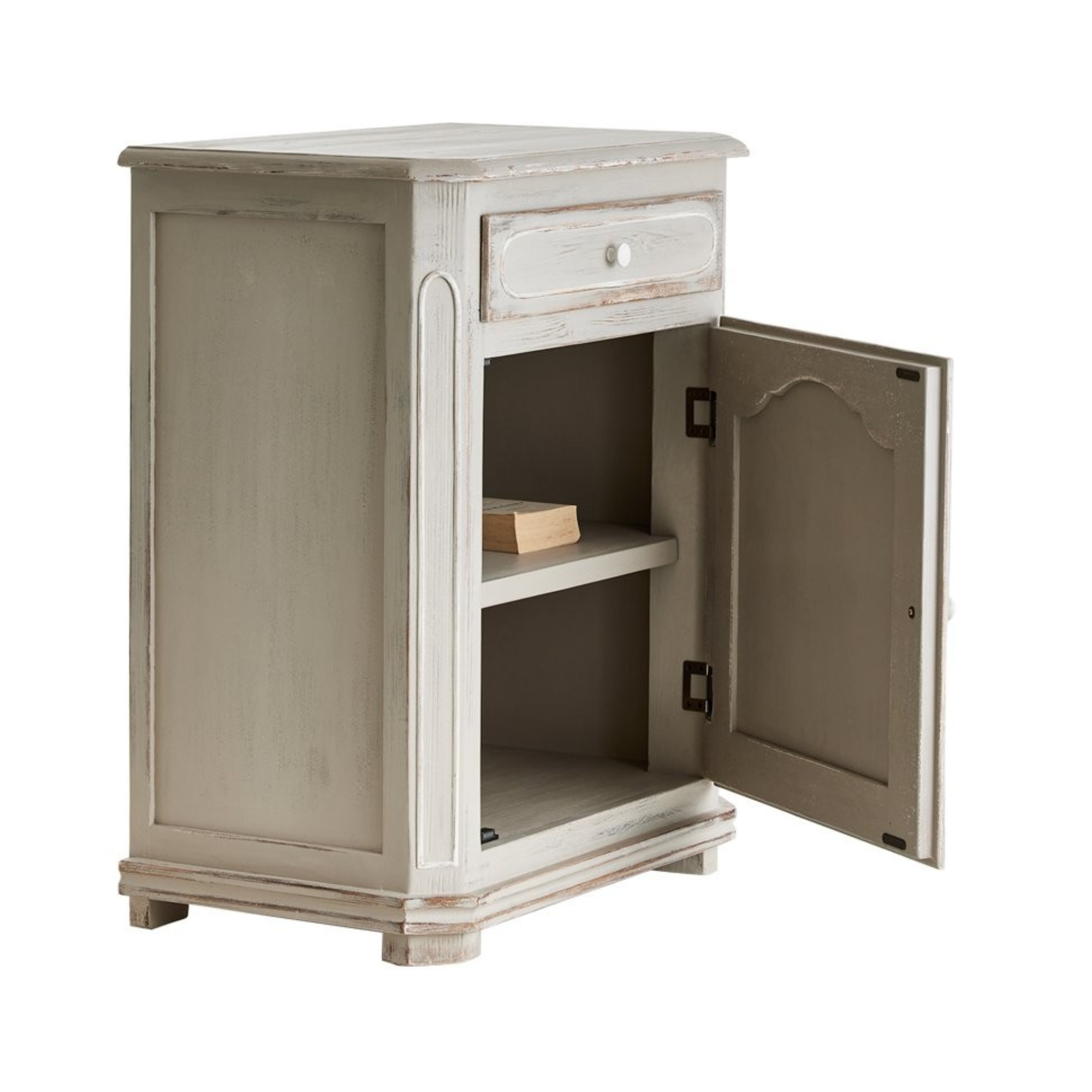 BEVERLEY SMALL CABINET - GREY WHITE