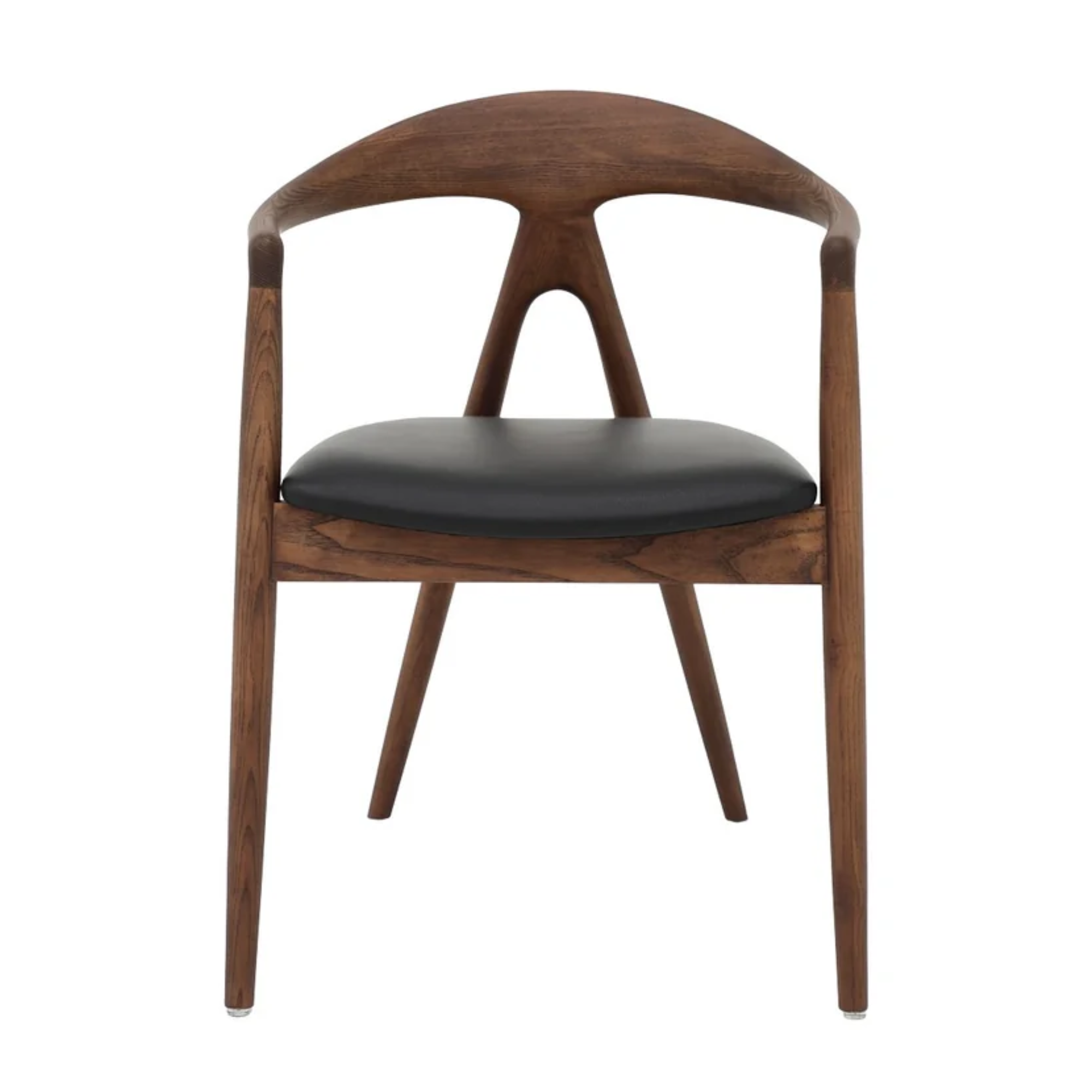 Bodo Dining Chair | Ash Walnut Frame | Leather Seat