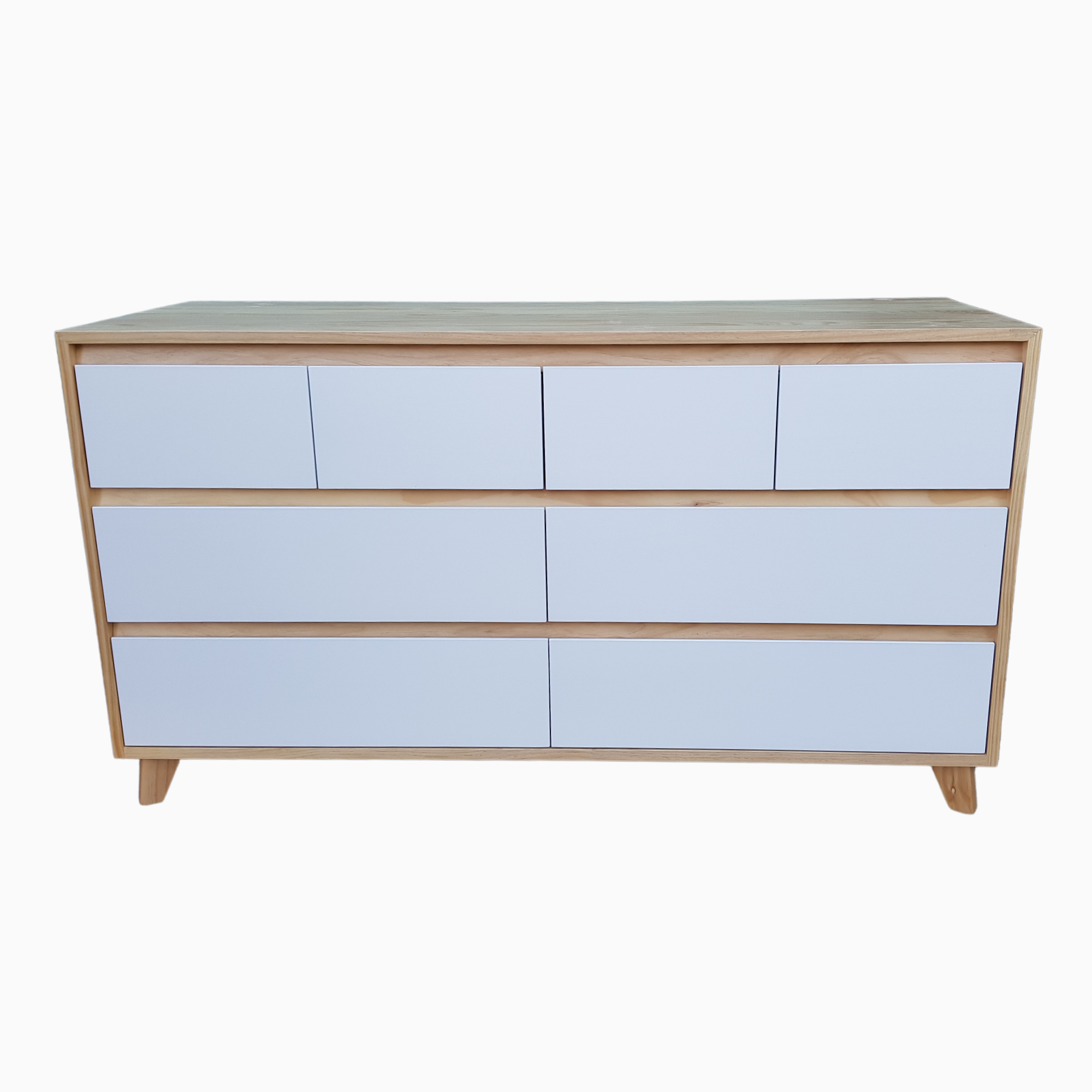 BRIMAR SOLID TIMBER 8 DRAWER LOWBOY WITH A DETACHABLE CHANGING TABLE