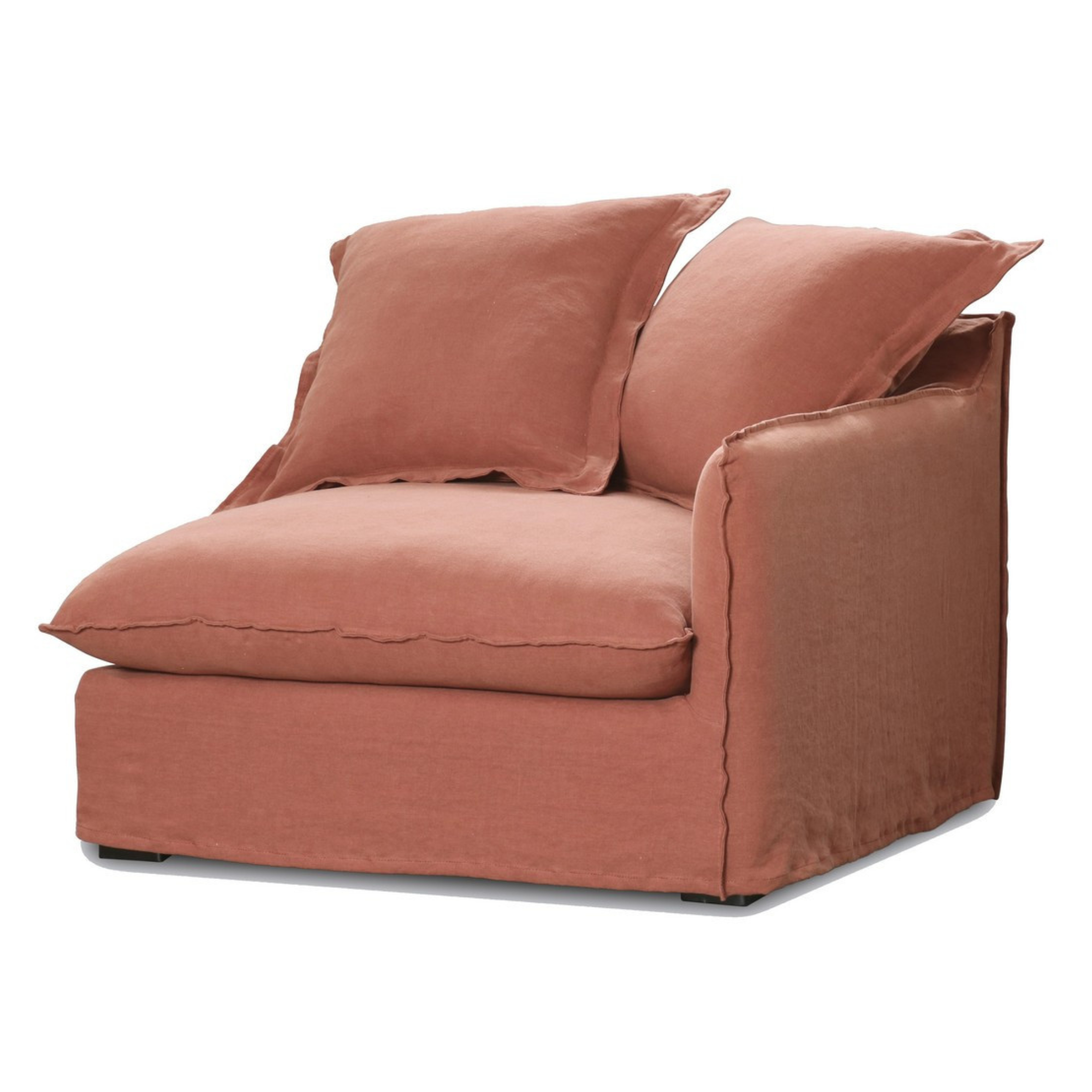 BRUGES MODULAR 3 SEATER SOFA | RUST