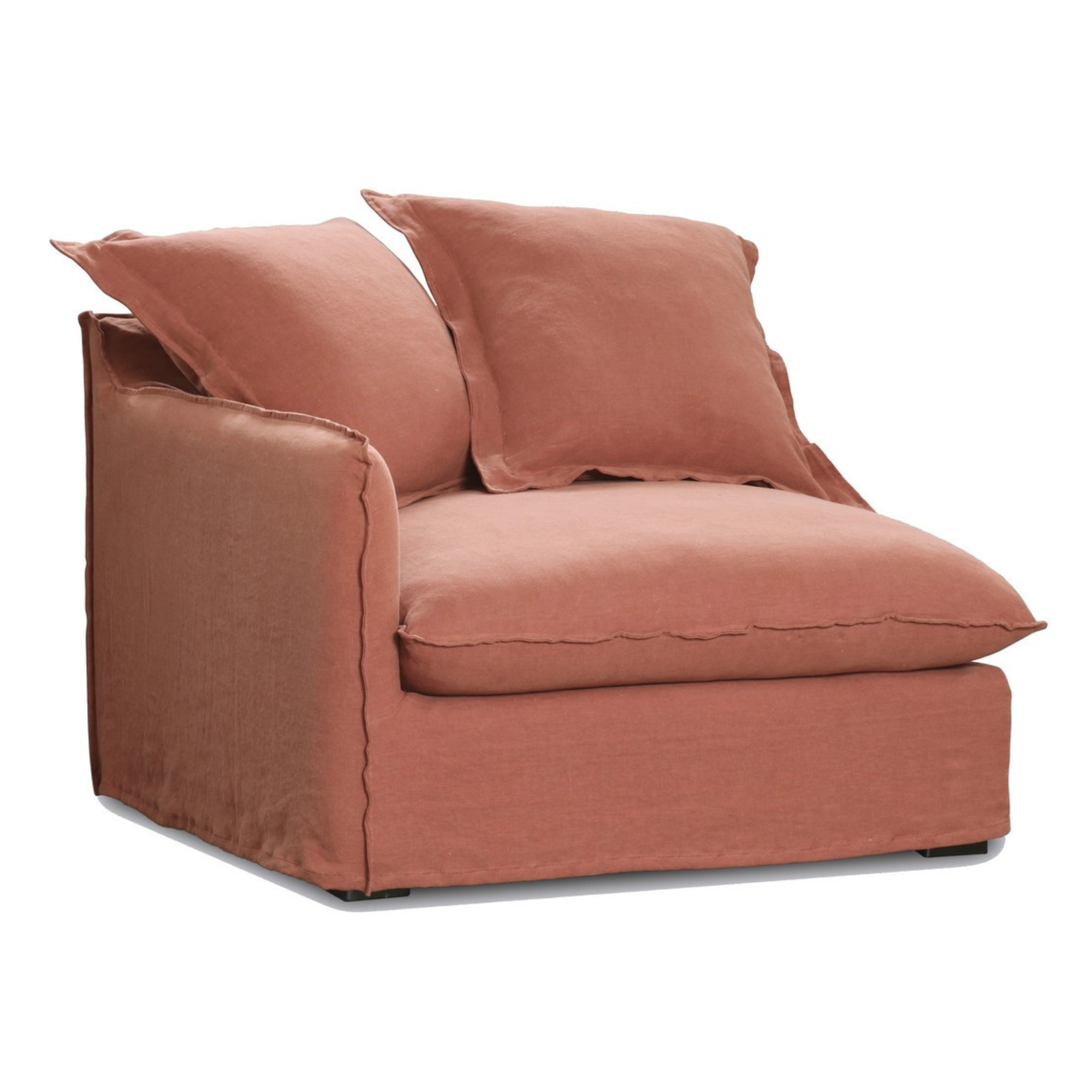 BRUGES MODULAR 3 SEATER SOFA | RUST