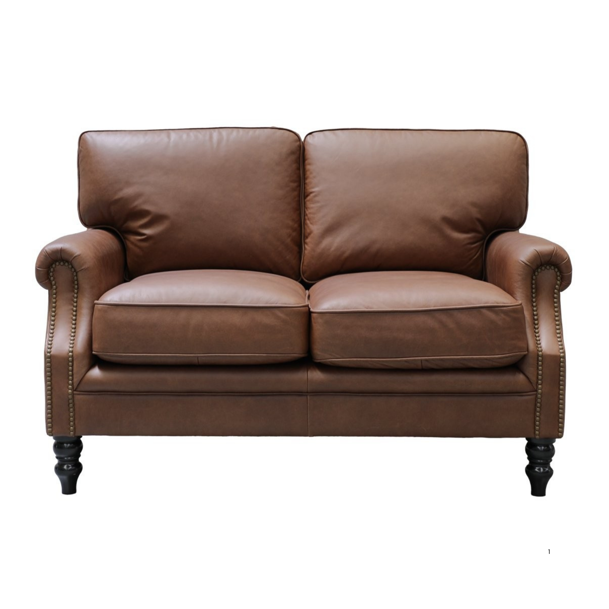 Brunton 2 Seater Sofa | Nutmeg Leather