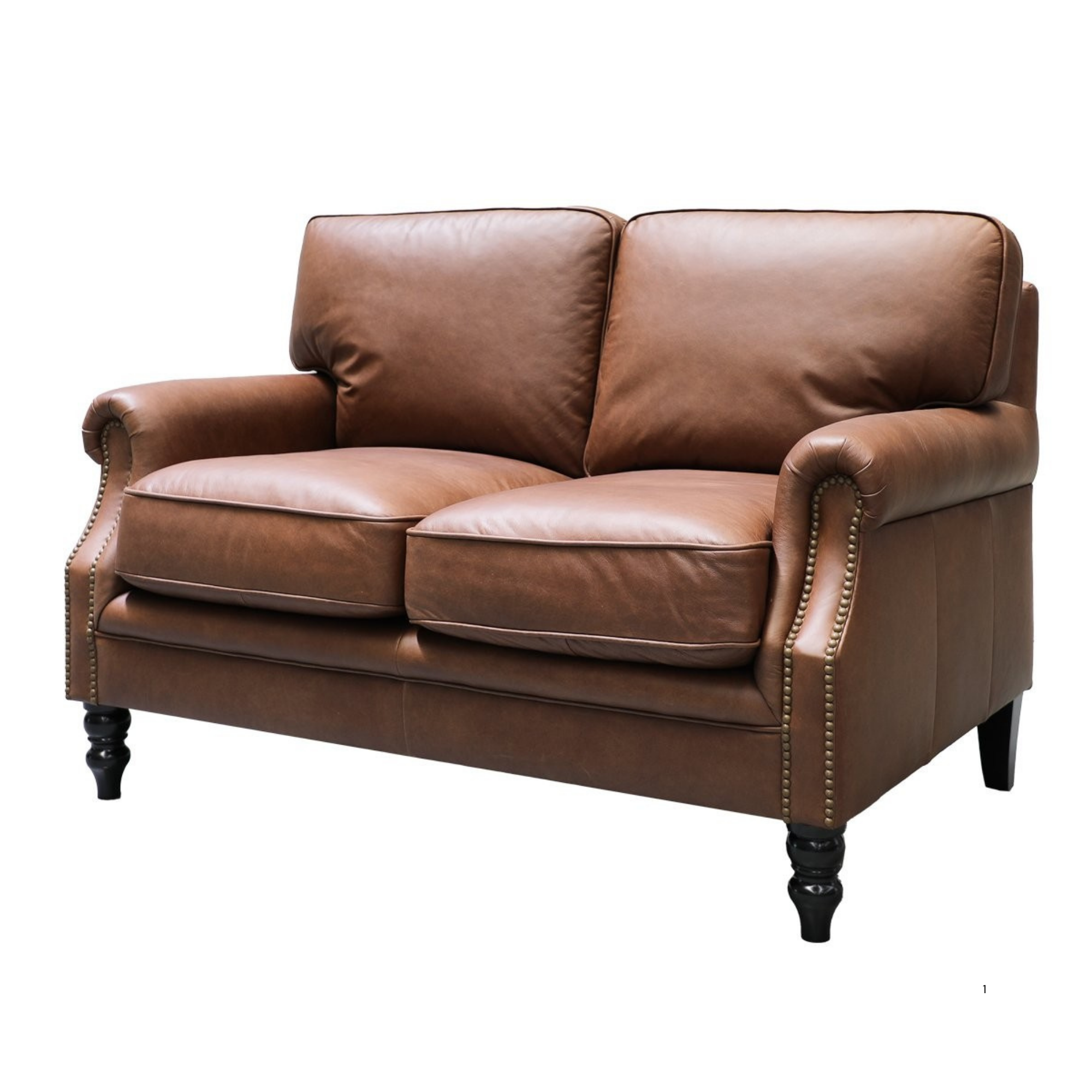 Brunton 2 Seater Sofa | Nutmeg Leather