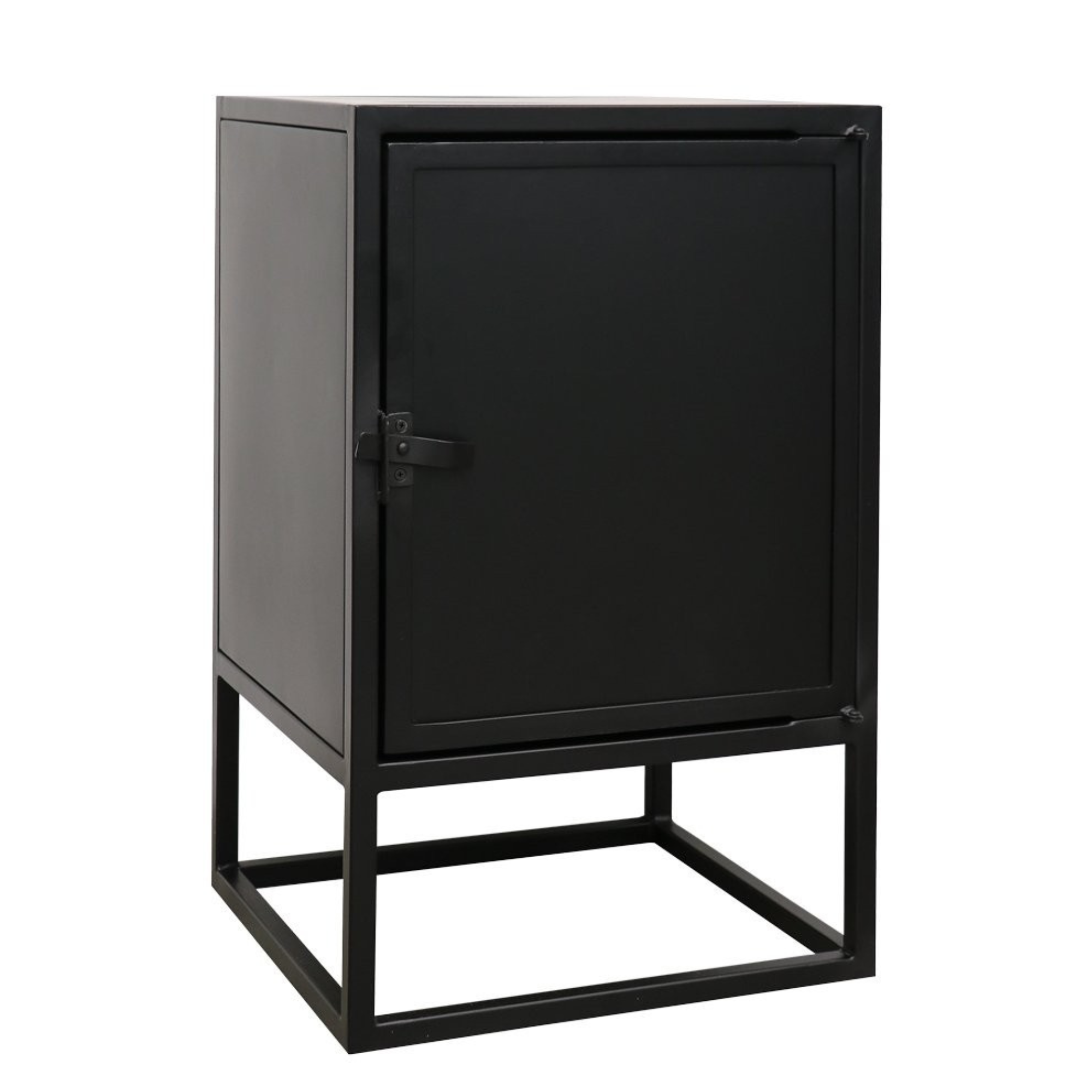 CARSON METAL BEDSIDE TABLE SOLID DOOR