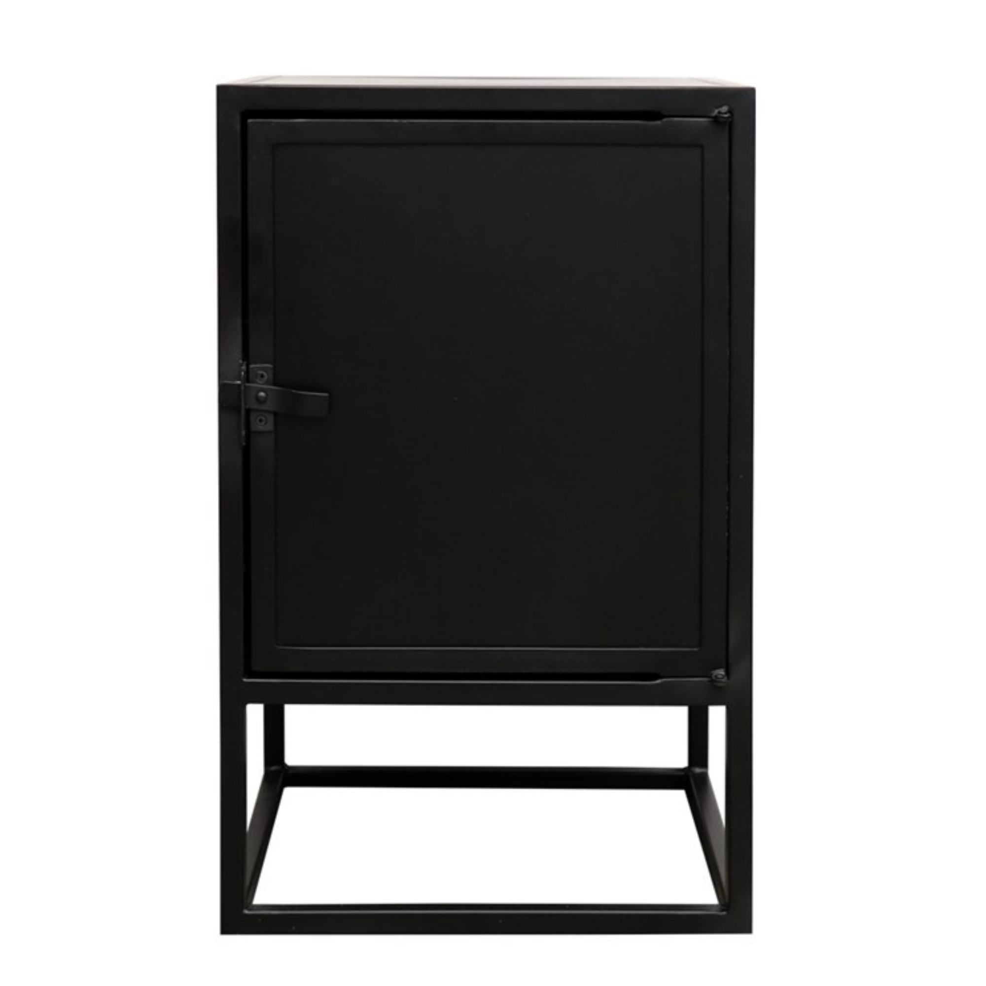 CARSON METAL BEDSIDE TABLE SOLID DOOR