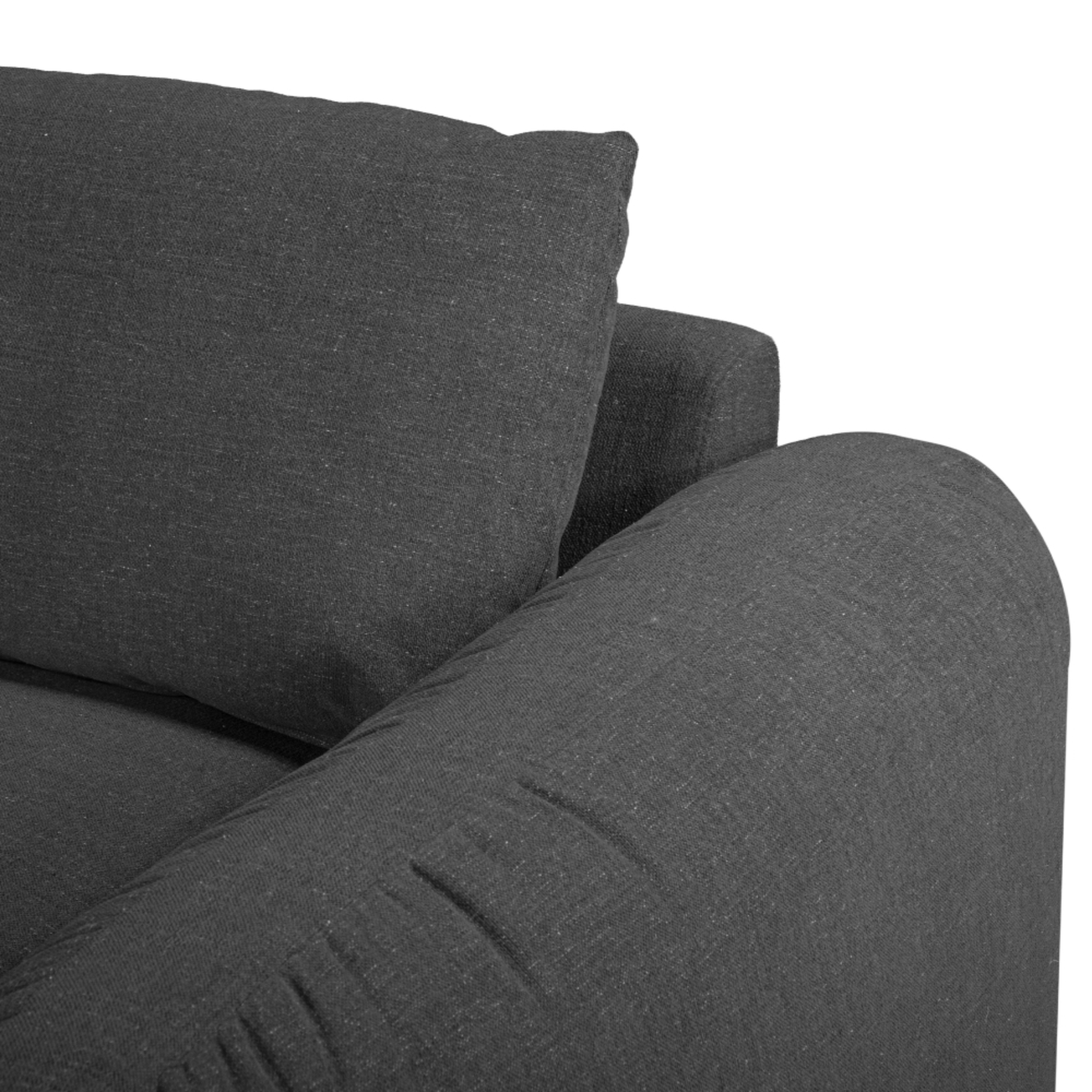 JUNO LEFT CHAISE | DARK SHADOW