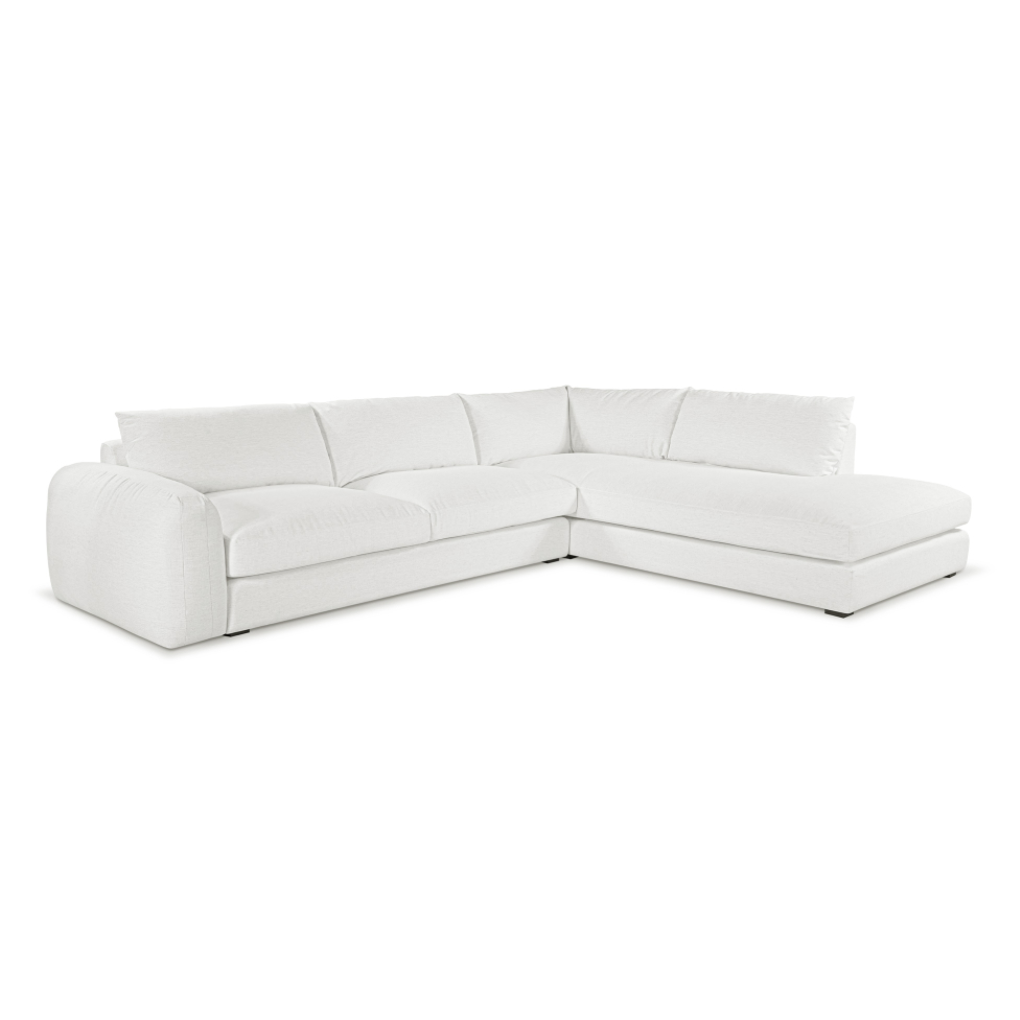 JUNO RIGHT CHAISE | SPECKLE WHITE