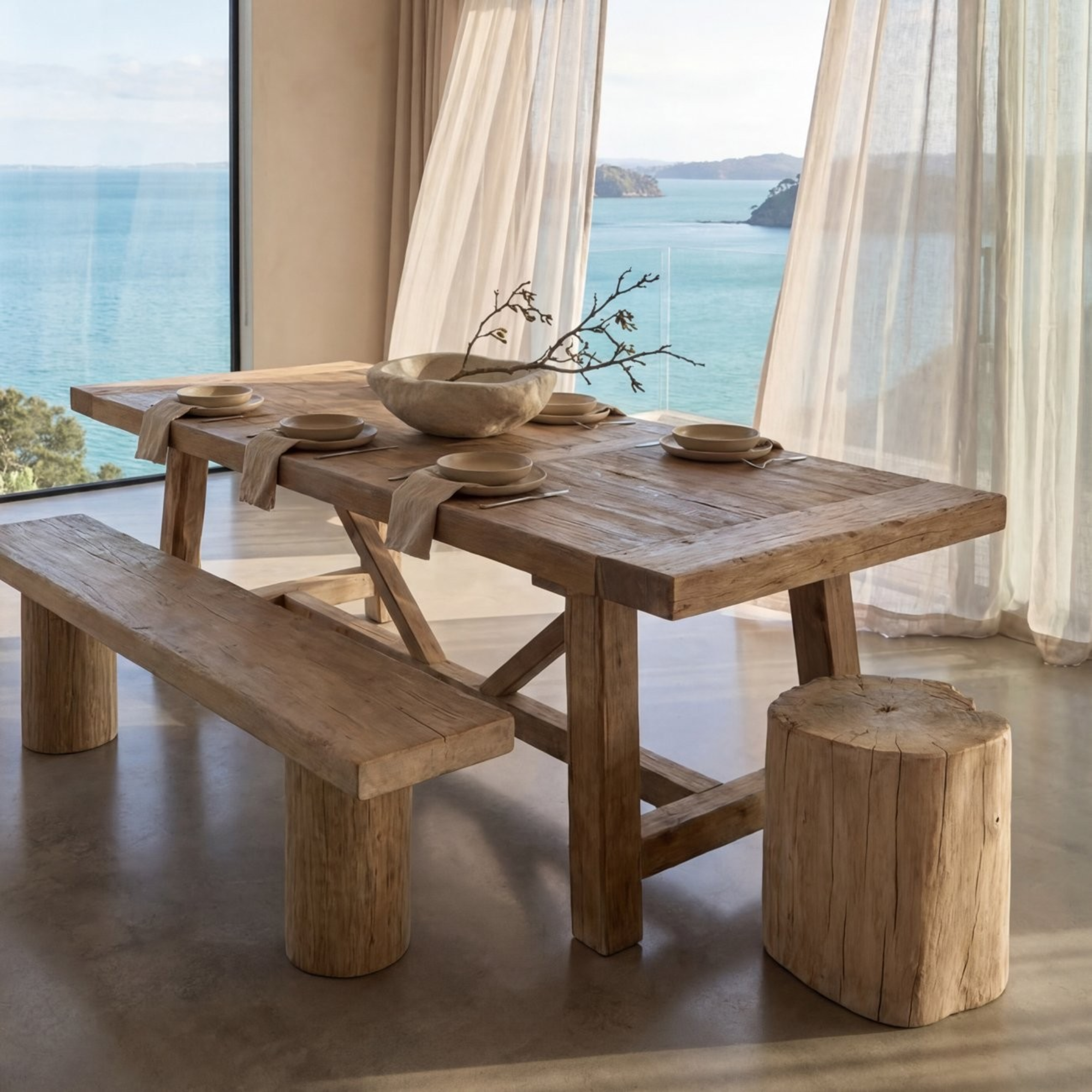 Casa Elm Dining Table | Natural