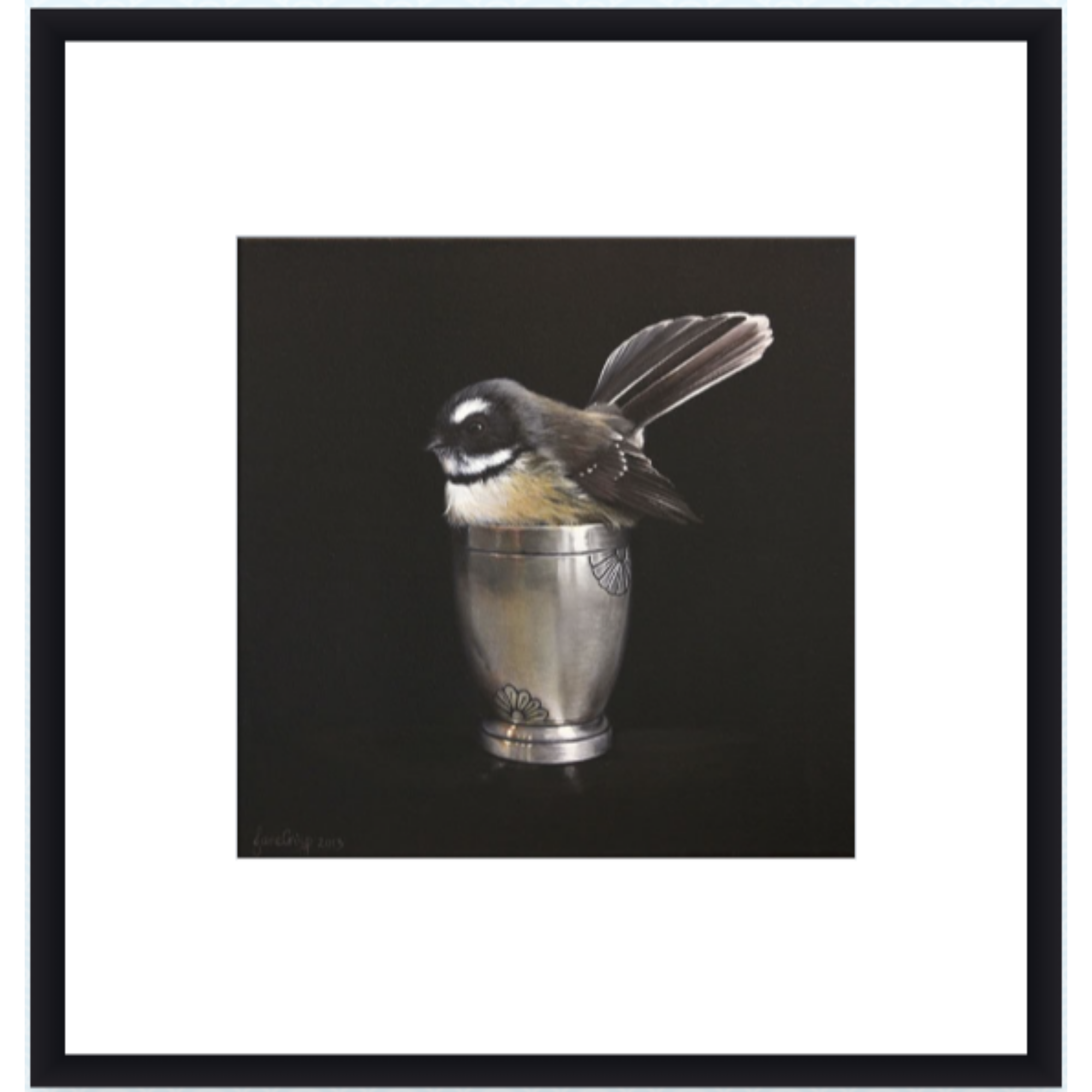 CUTE IN A CUP | CONTEMPORARY FRAME WITH GLASS | JANE CRISP | NZ MADE