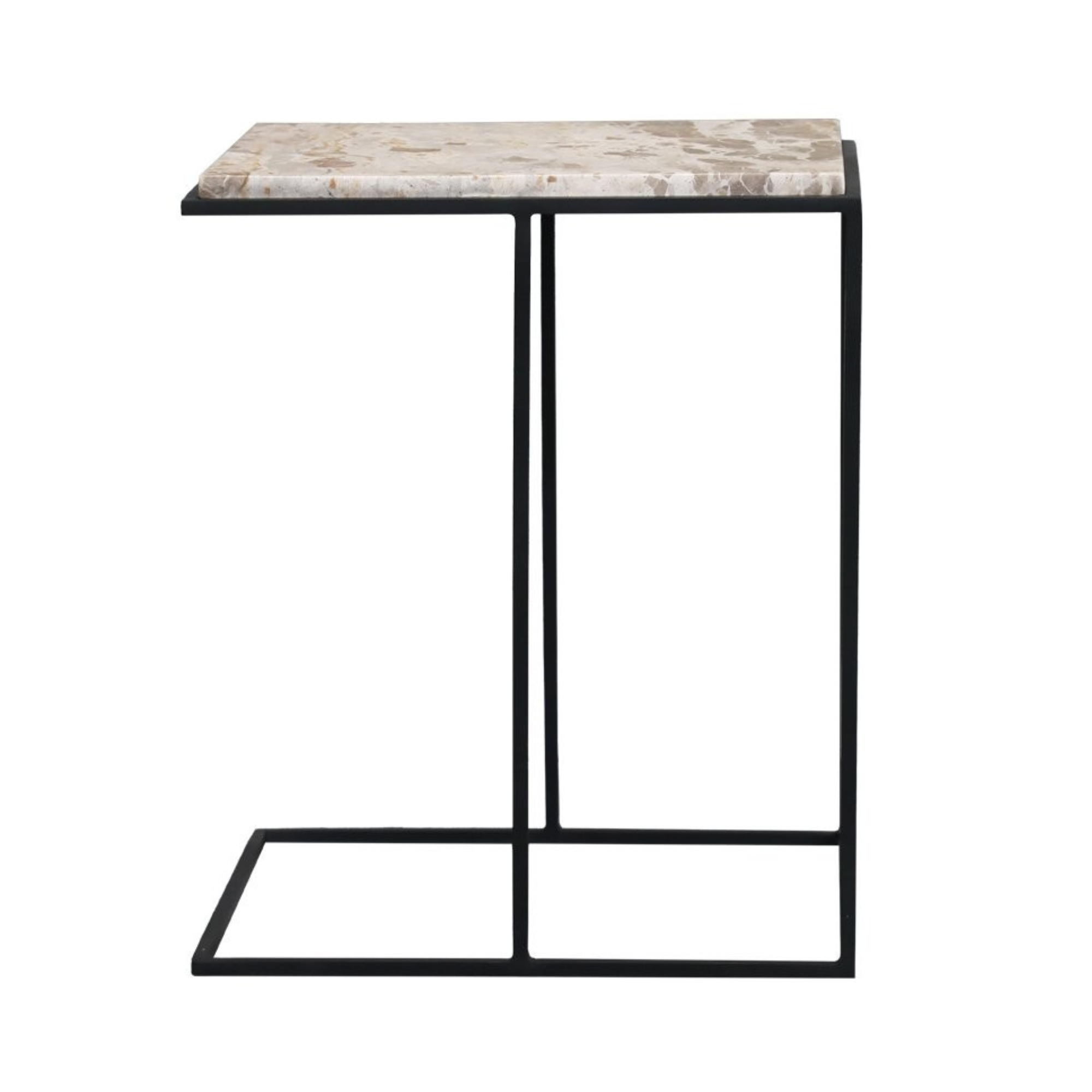 DION MARBLE SIDE TABLE | BEIGE