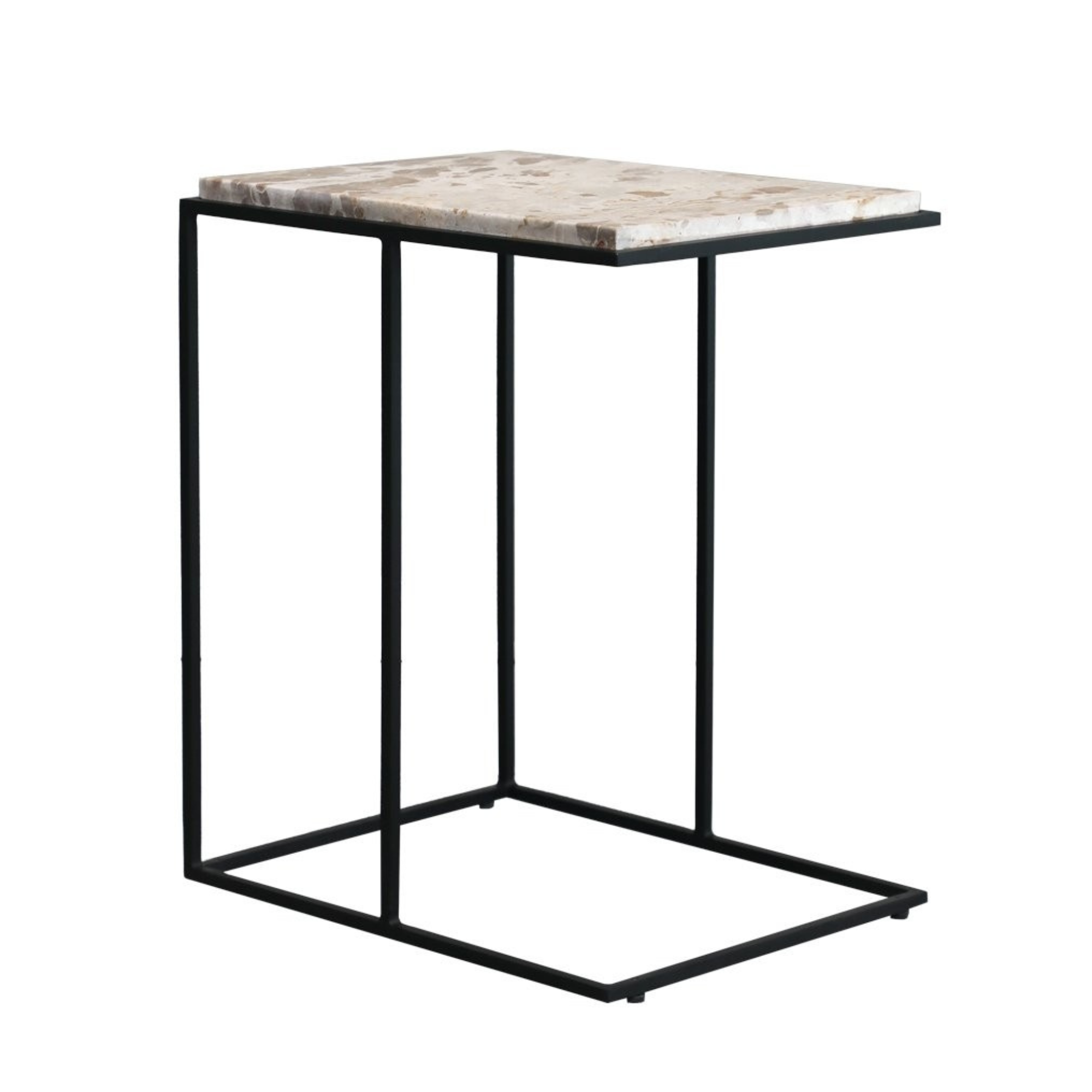 DION MARBLE SIDE TABLE | BEIGE