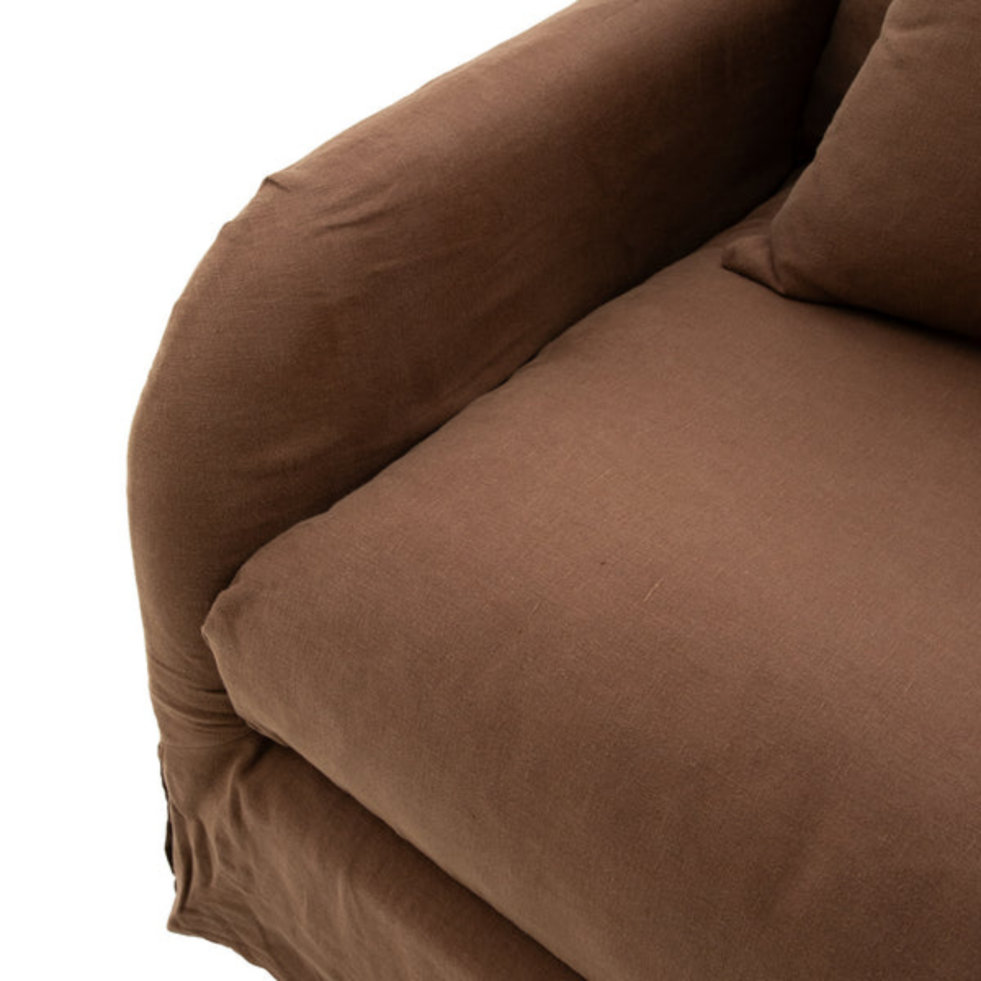 Eden Slipcover Armchair | Mocha